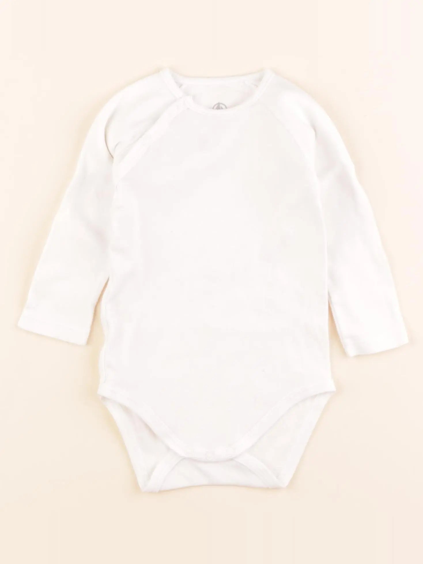 Petit Bateau - body tee-shirt blanc - 12 mois