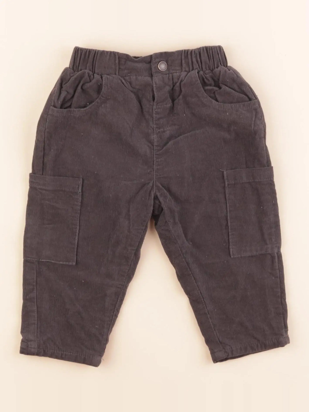 Vertbaudet - pantalon gris - 12 mois