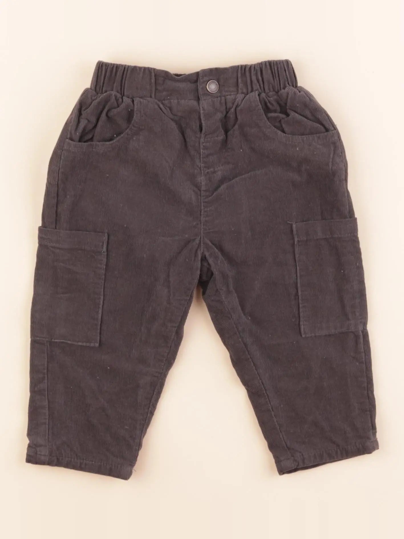 Vertbaudet - pantalon gris - 12 mois