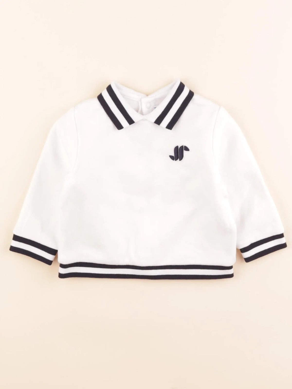 Jacadi - sweat blanc - 12 mois