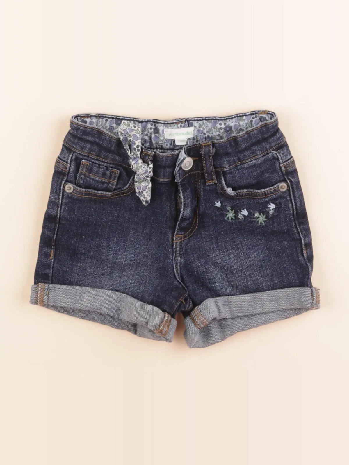 Vertbaudet - short bleu - 4 ans