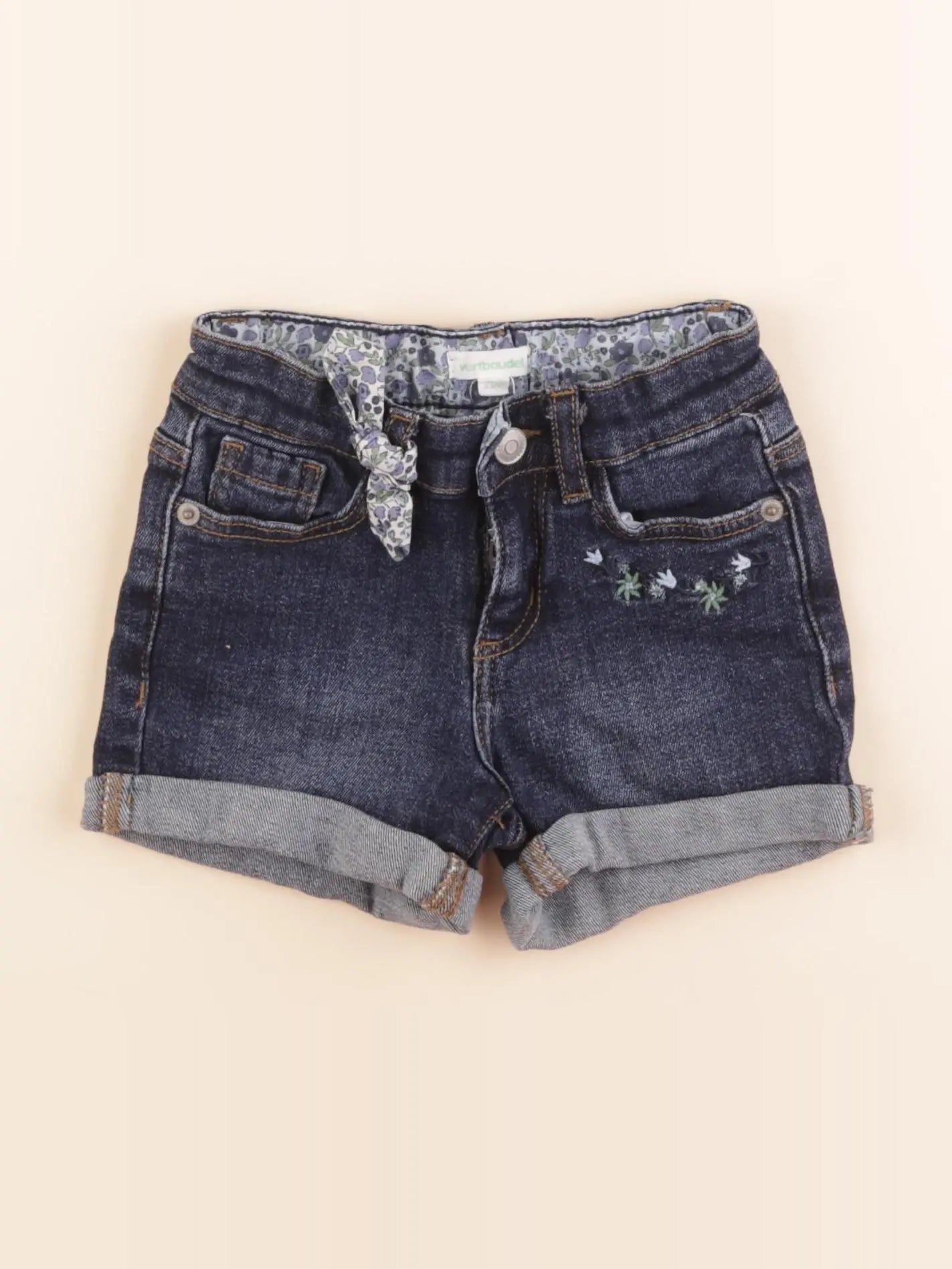 Vertbaudet - short bleu - 4 ans