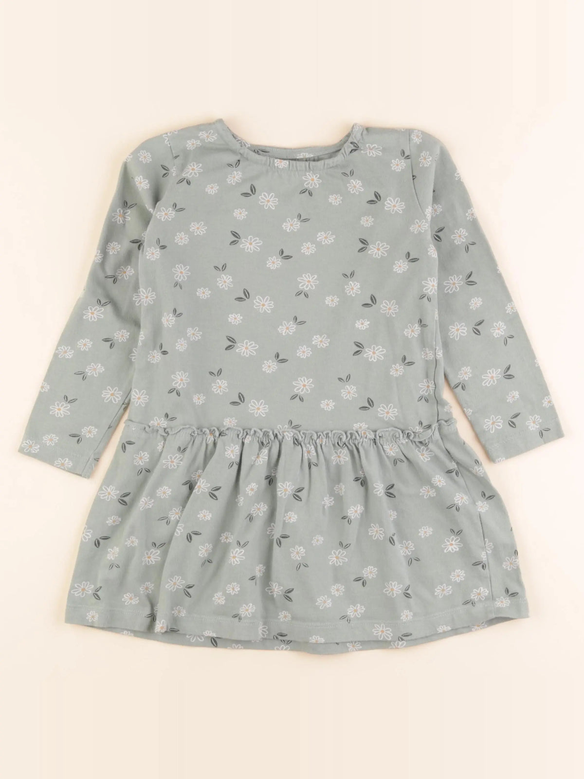 Vertbaudet - robe vert - 5 ans