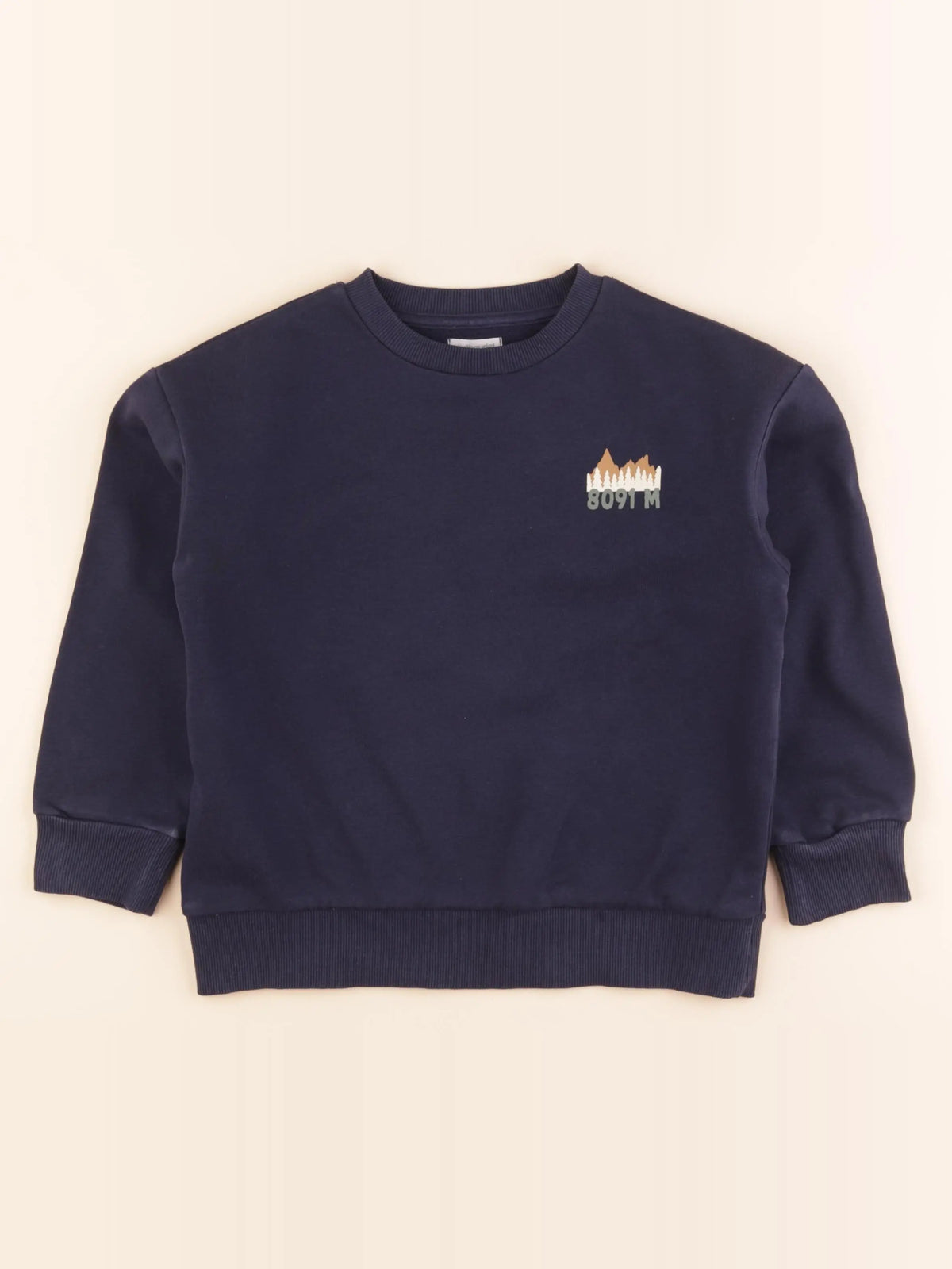 Vertbaudet - sweat bleu - 8 ans