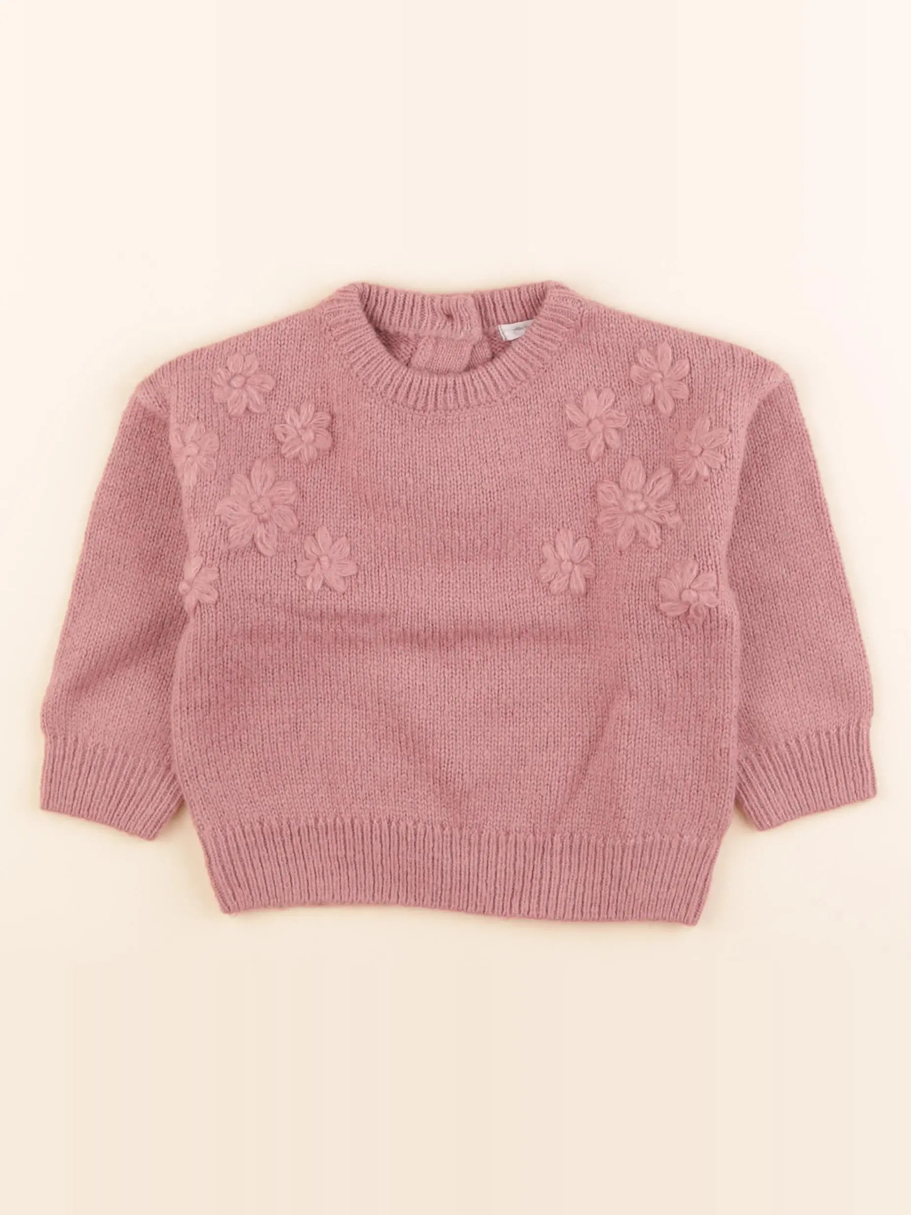 Vertbaudet - pull rose - 18 mois