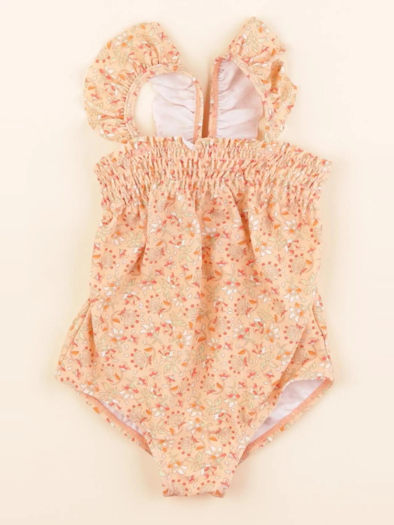 Vertbaudet - maillot de bain orange - 18 mois