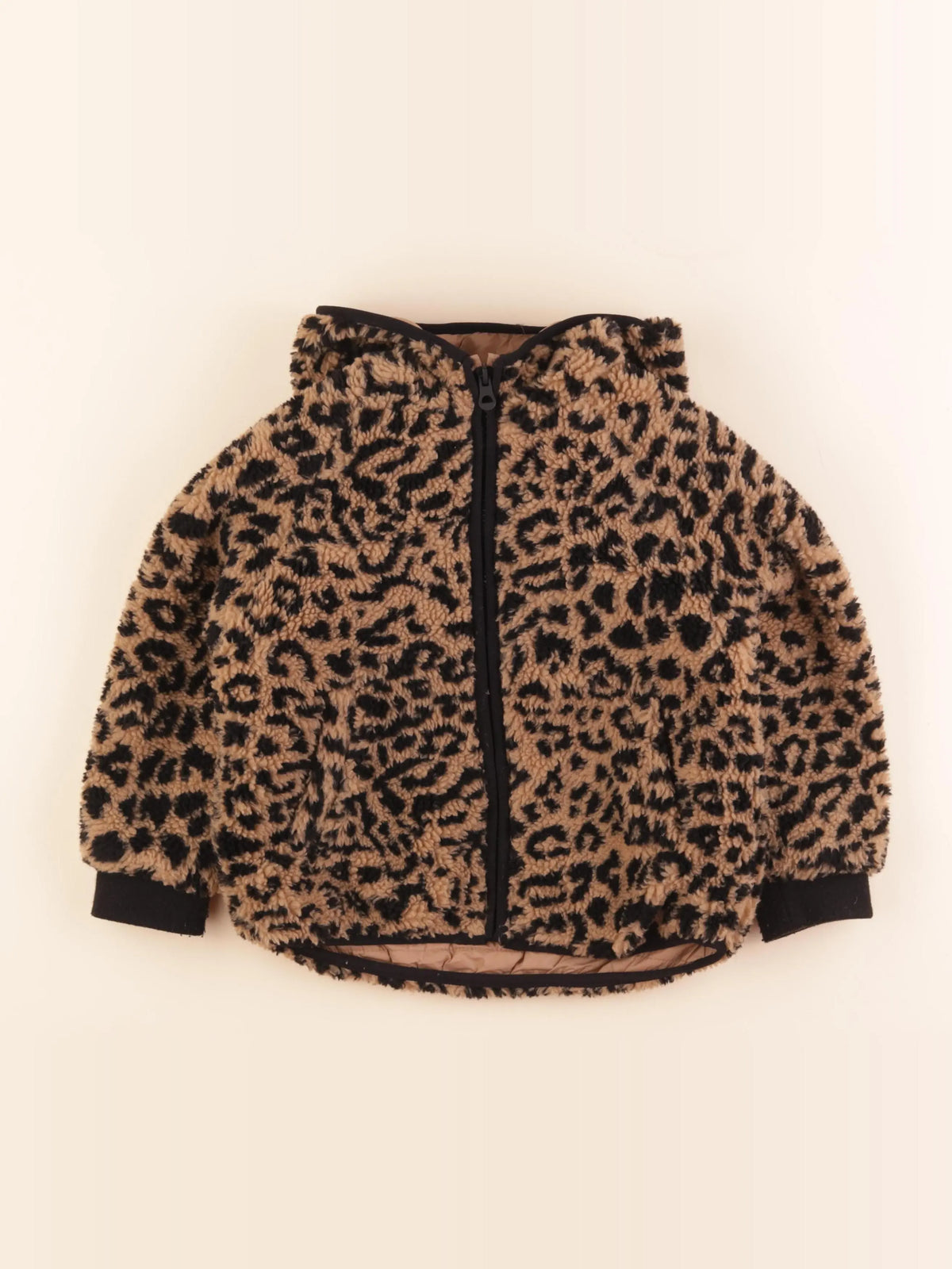 Zara - veste marron, noir - 4/5 ans