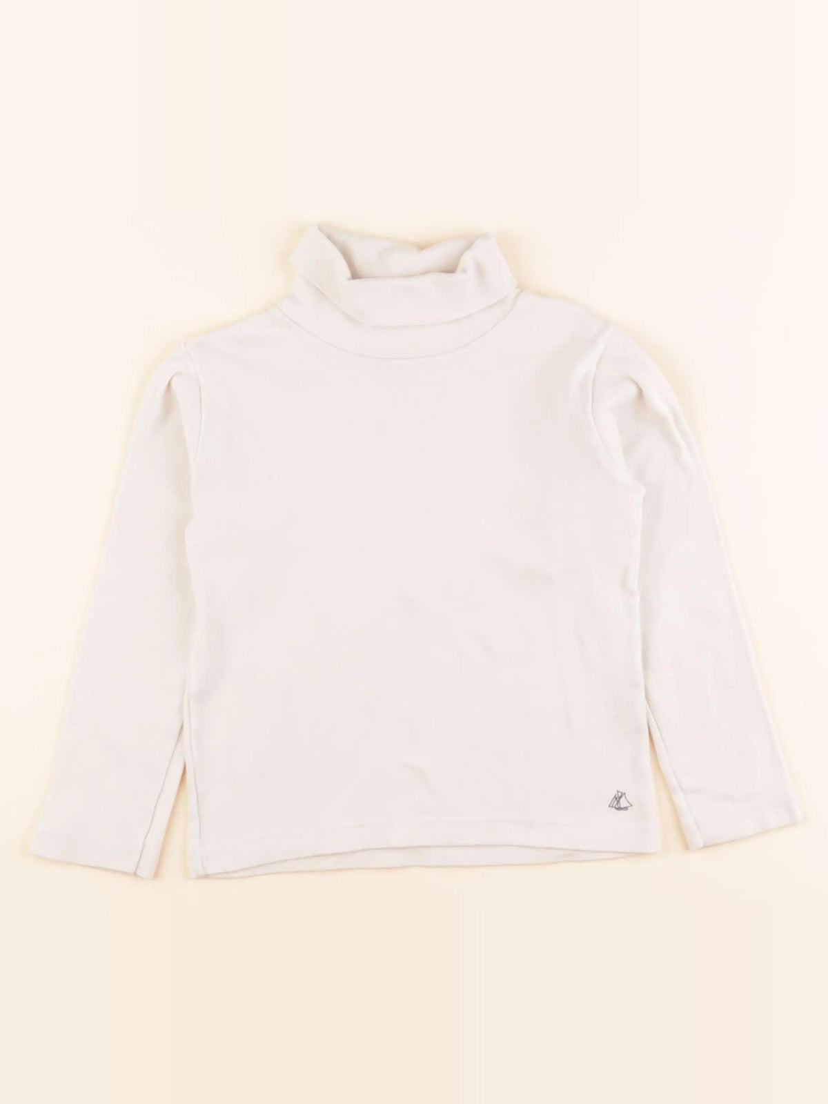 Petit Bateau - sous-pull blanc - 5 ans