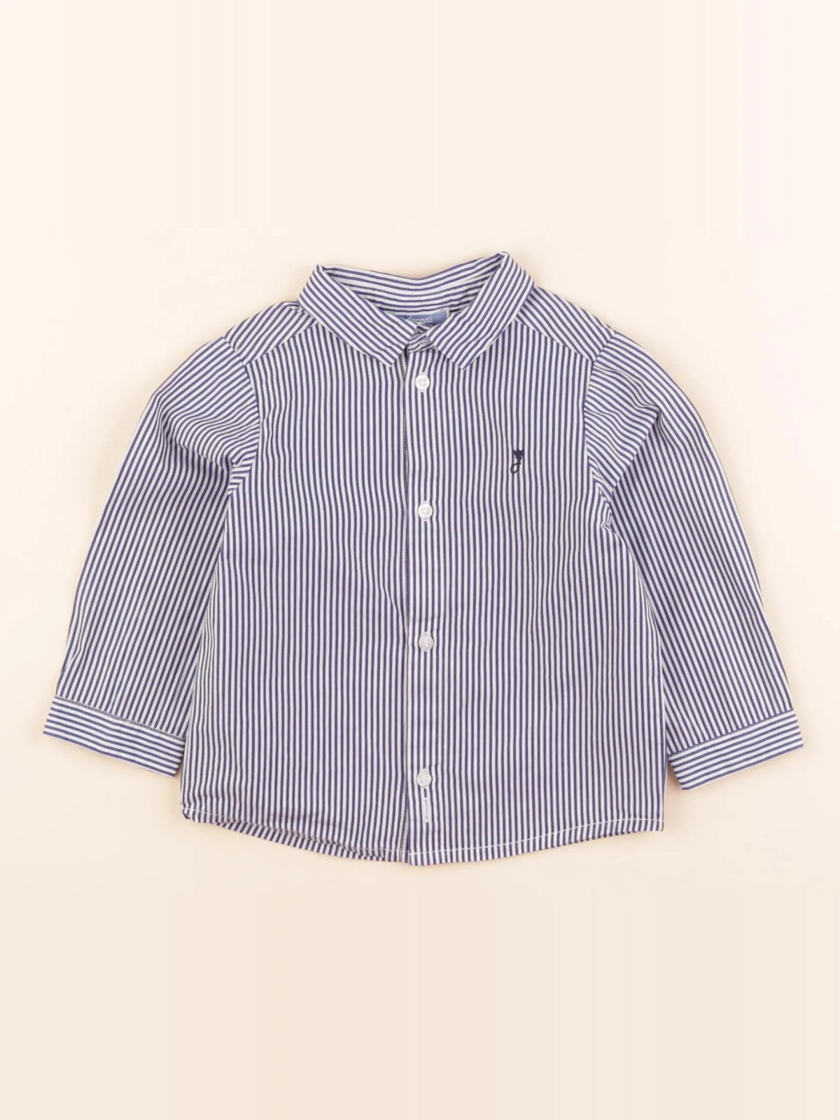 Jacadi - chemise bleu, blanc - 18 mois