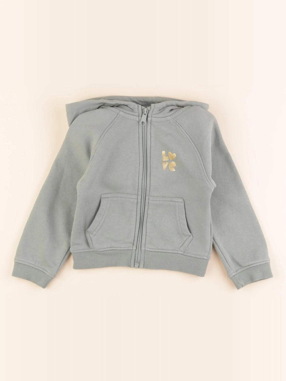Vertbaudet - sweat vert - 3 ans