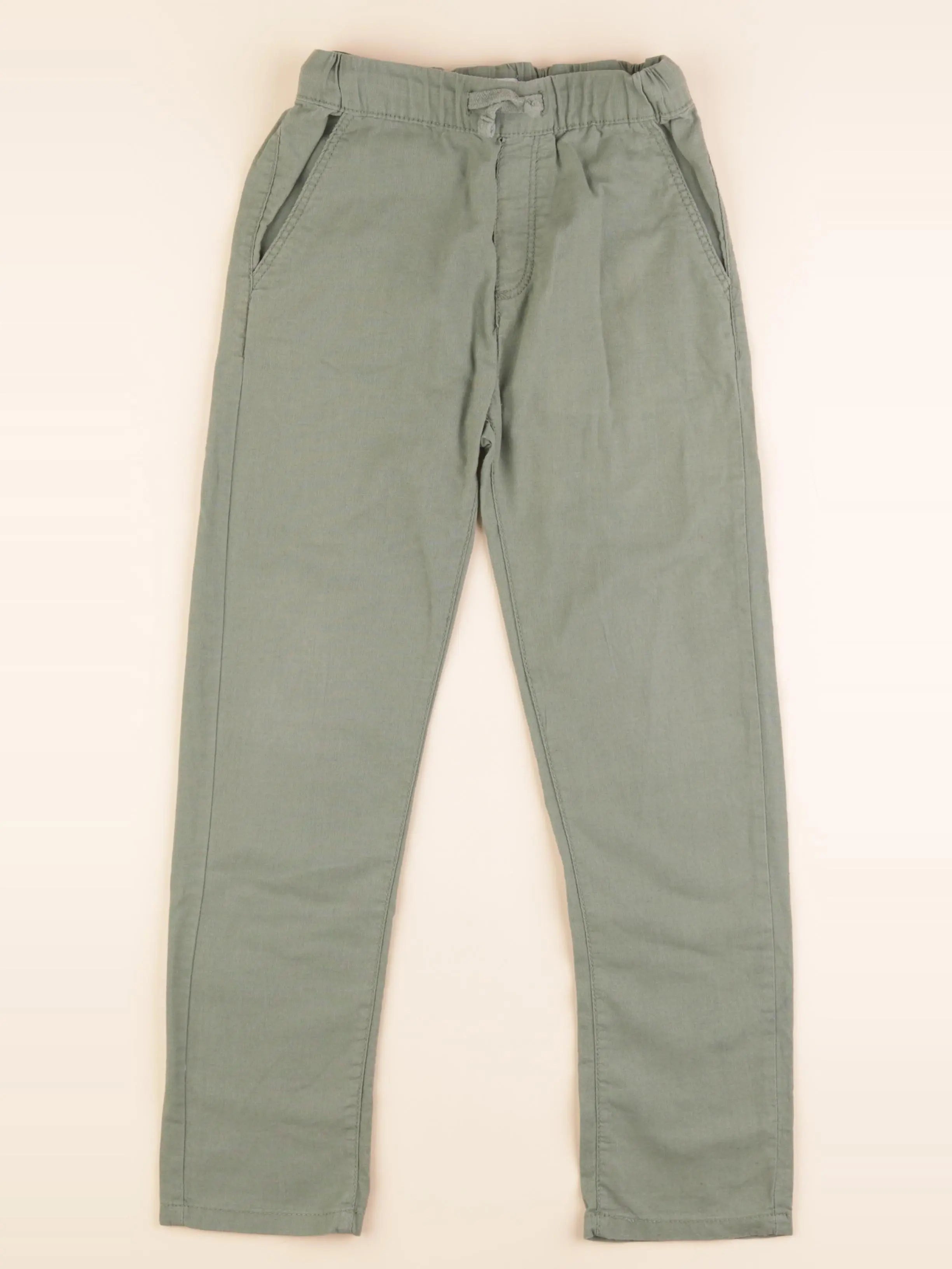 Vertbaudet - pantalon vert - 8 ans
