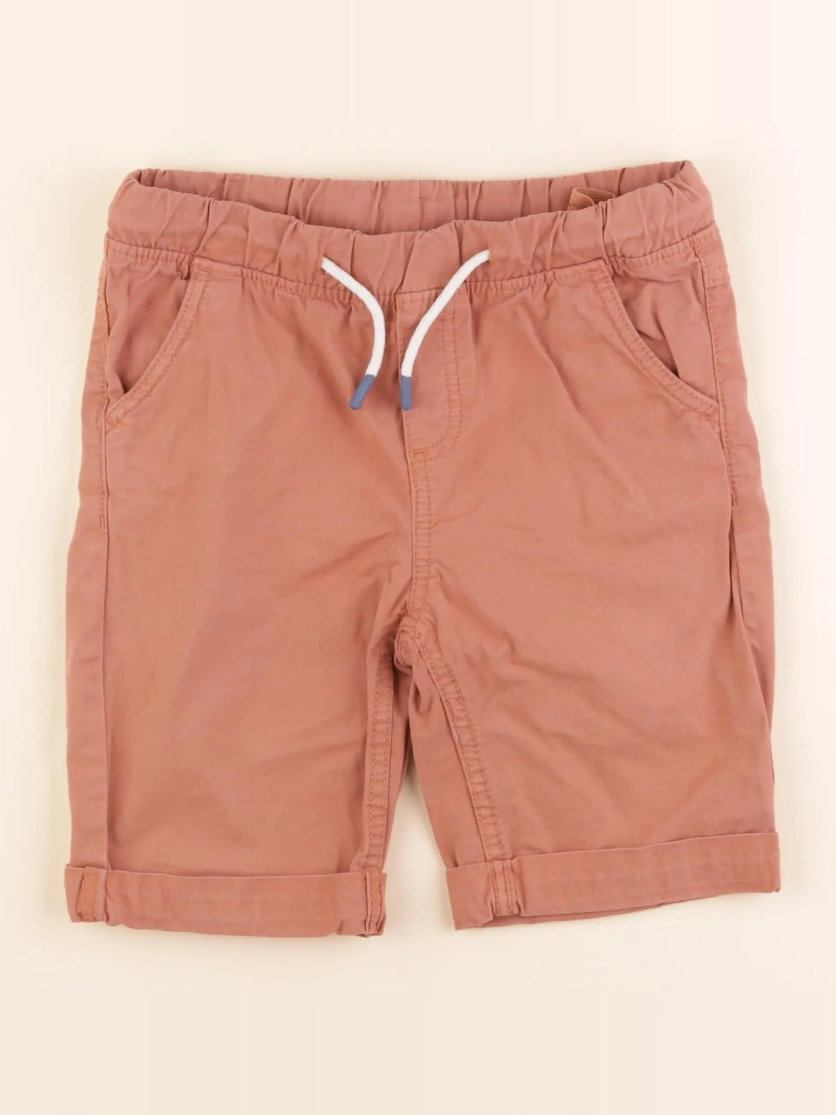 Vertbaudet - short orange - 8 ans