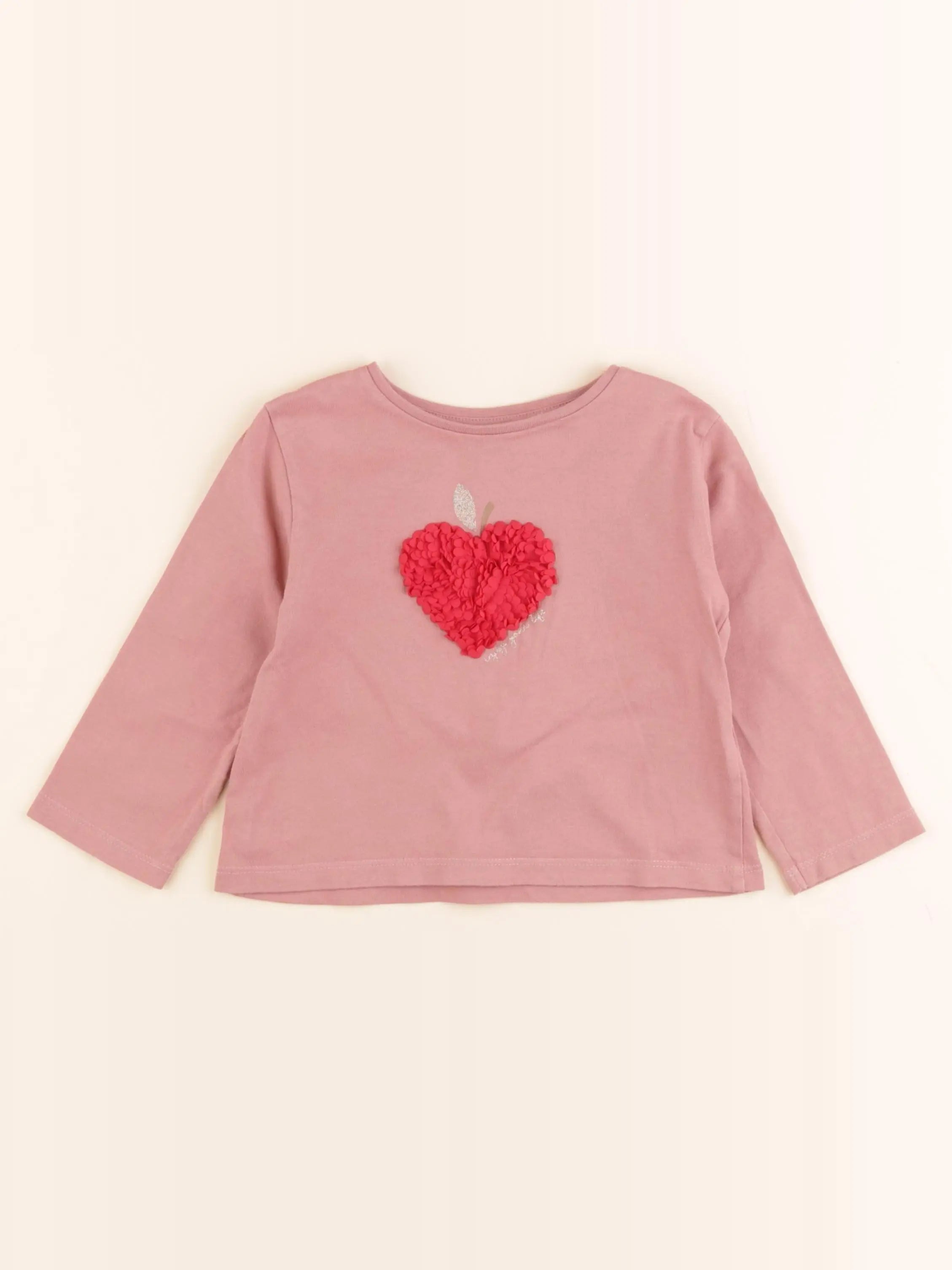 Vertbaudet - tee-shirt rose - 3 ans