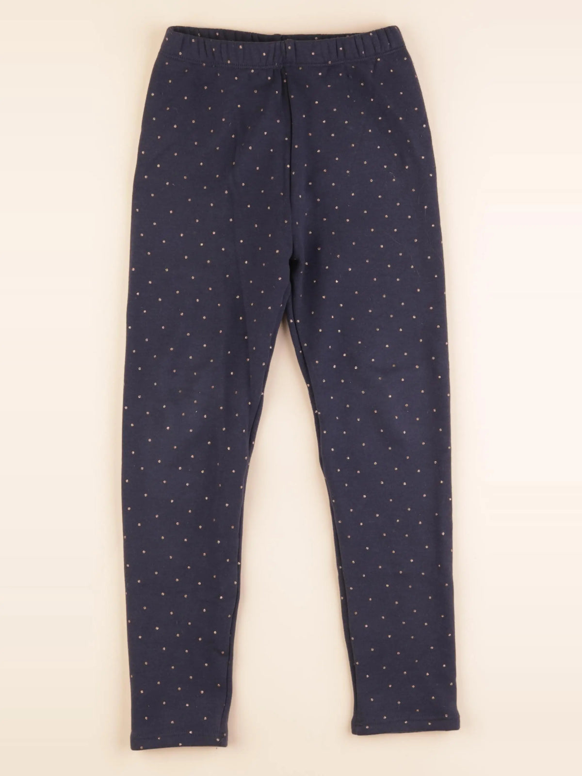 Vertbaudet - legging doublé bleu, or - 8 ans