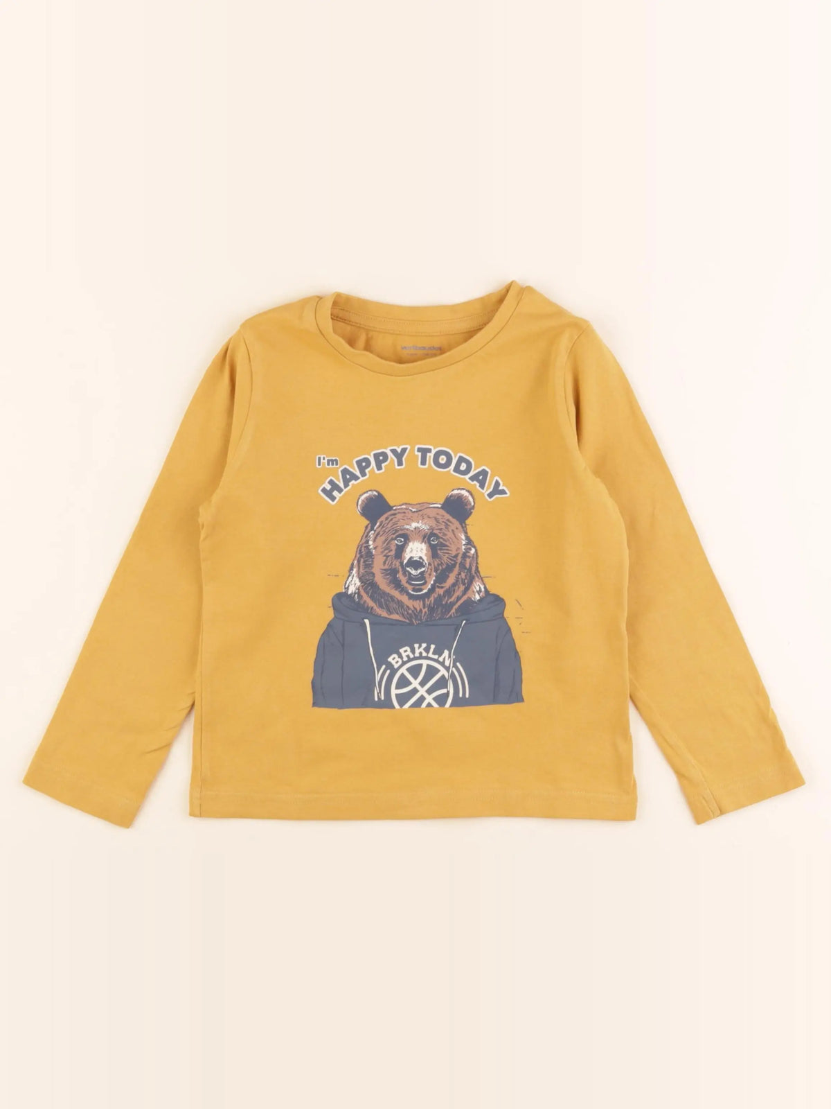 Vertbaudet - tee-shirt jaune - 4 ans