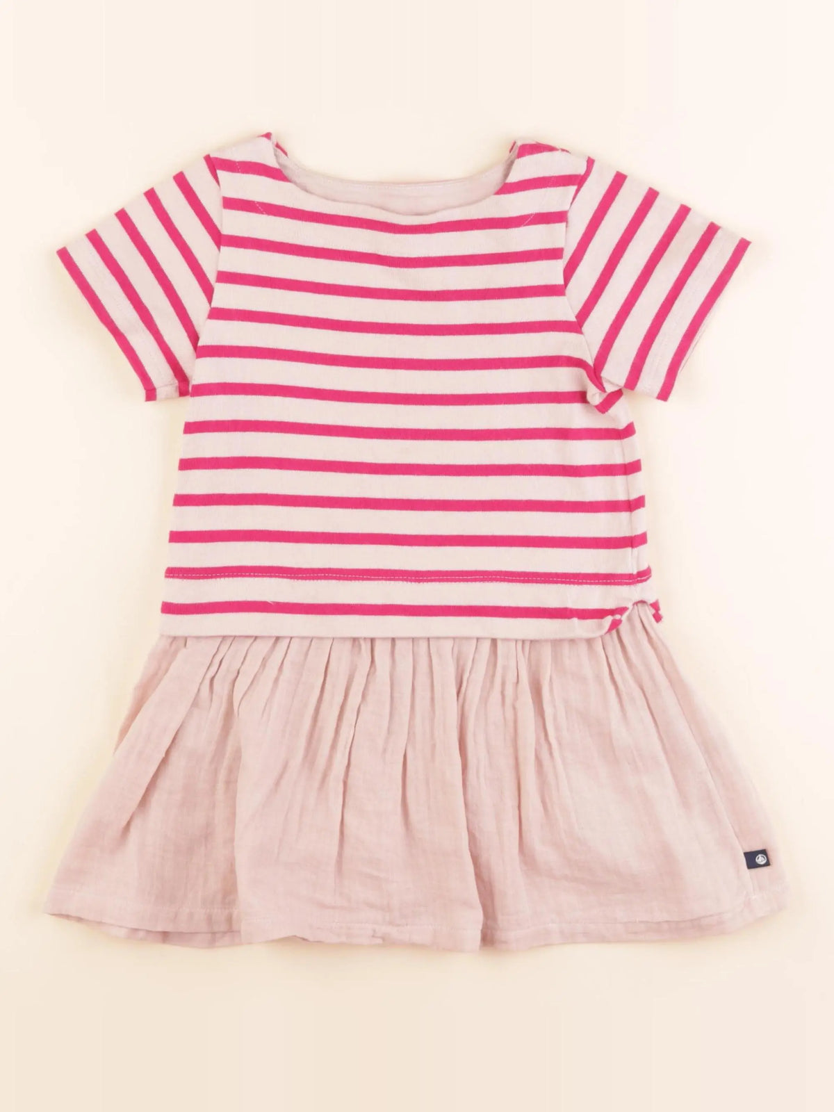Petit Bateau - robe rose - 4 ans