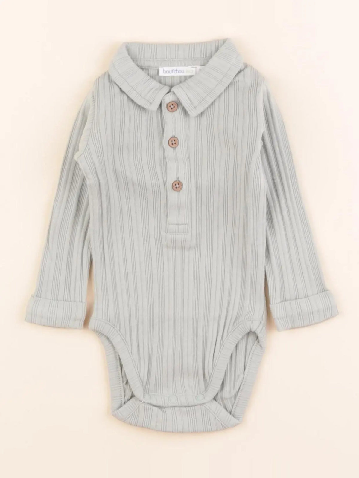 Boutchou - body tee-shirt vert - 3 mois