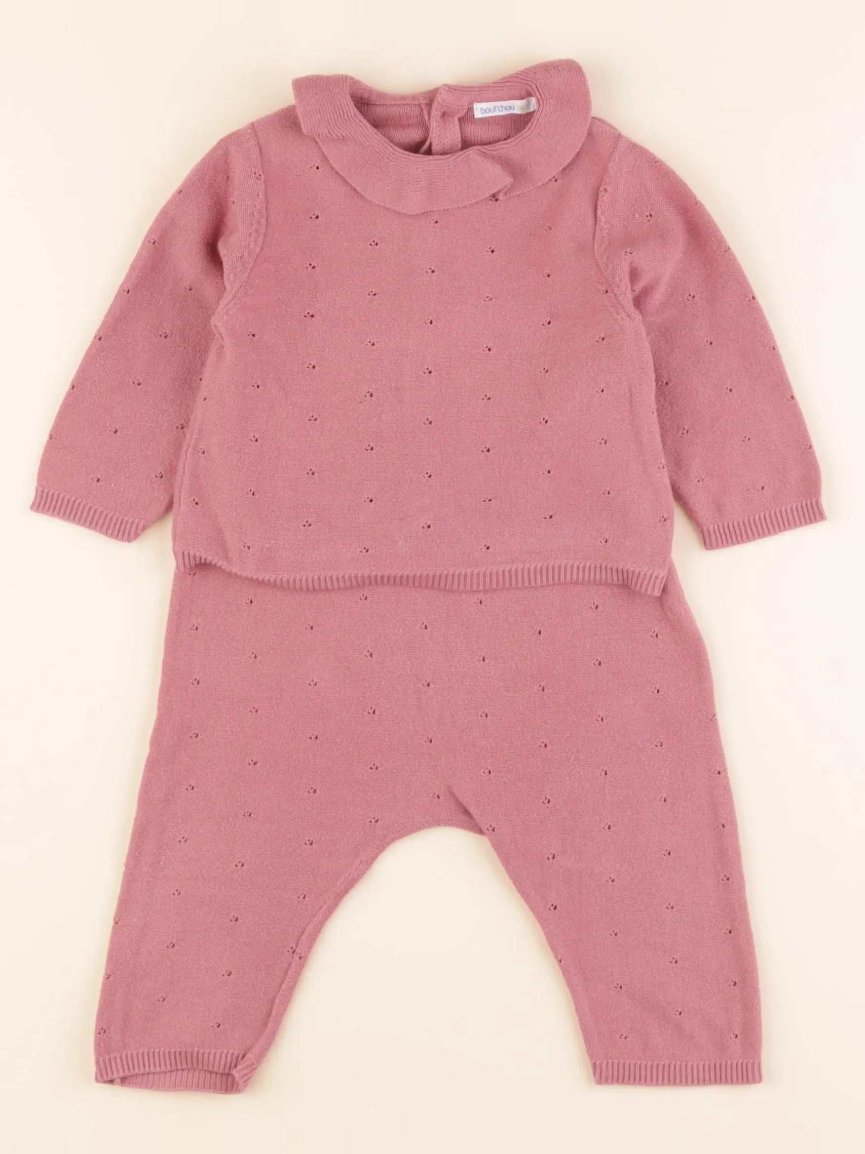Boutchou - ensemble rose - 6 mois