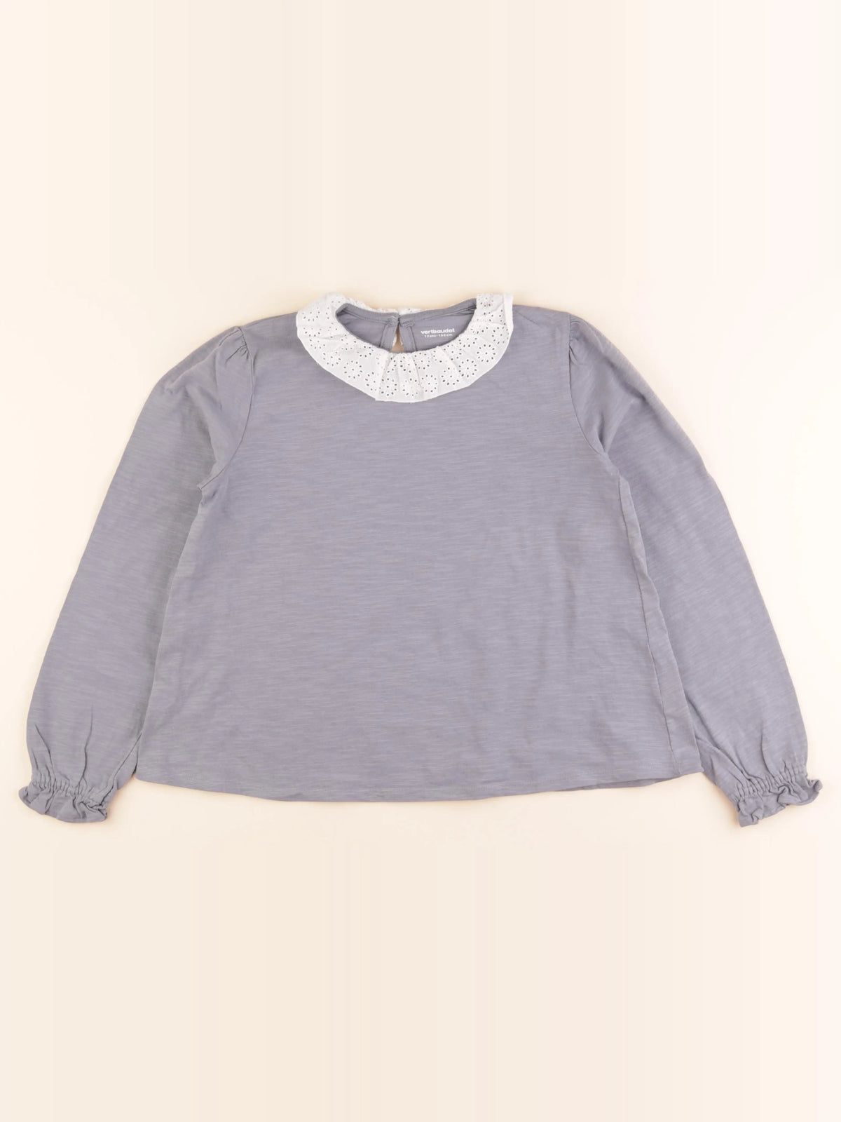 Vertbaudet - tee-shirt gris - 12 ans
