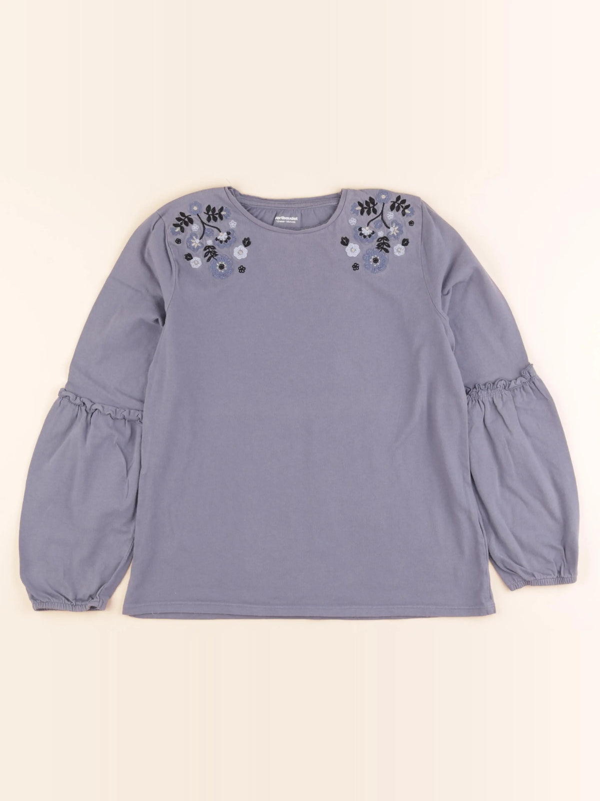 Vertbaudet - tee-shirt bleu - 12 ans