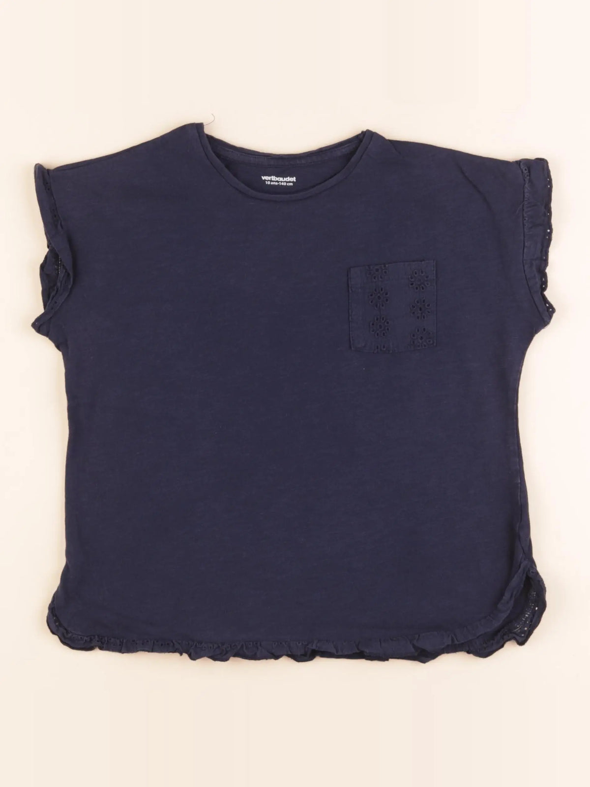 Vertbaudet - tee-shirt bleu - 10 ans