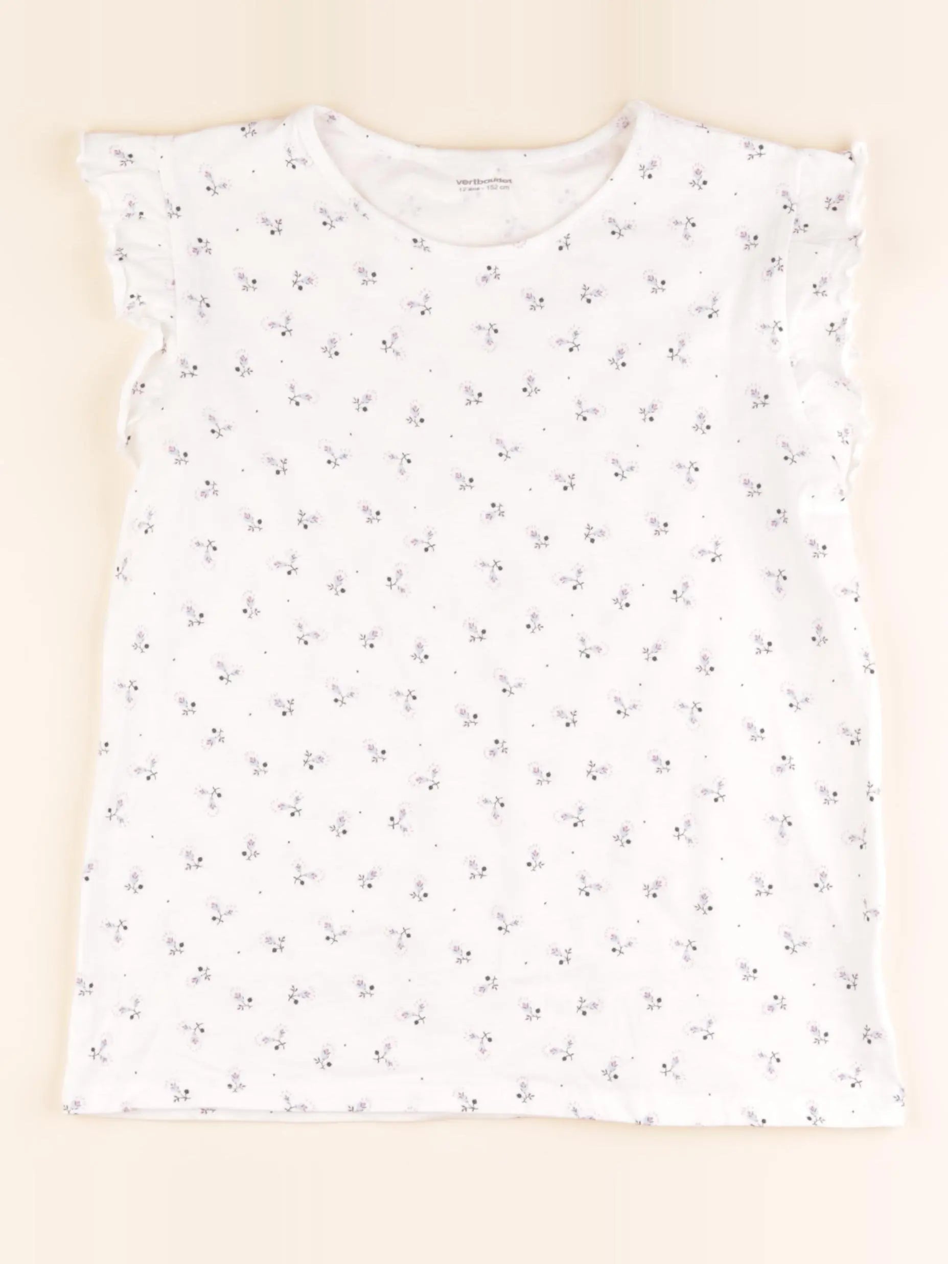 Vertbaudet - tee-shirt blanc - 12 ans