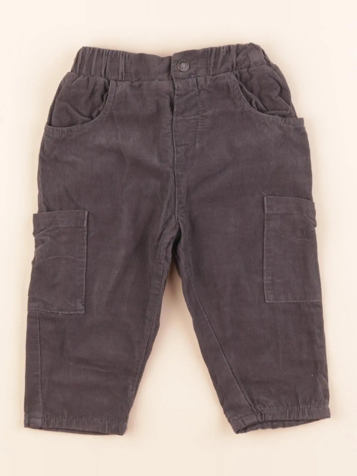 Vertbaudet - pantalon gris - 12 mois
