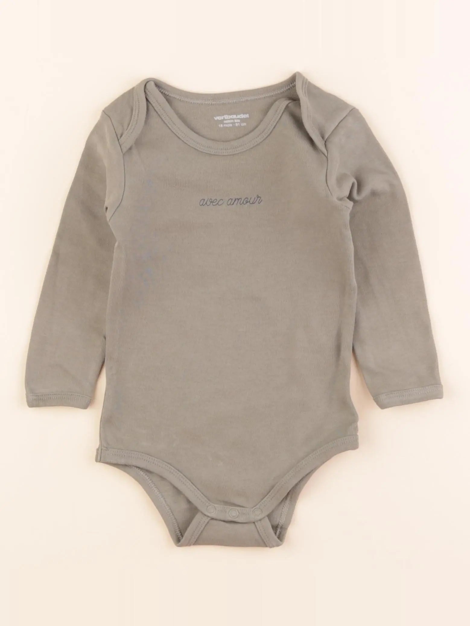 Vertbaudet - body vert - 18 mois