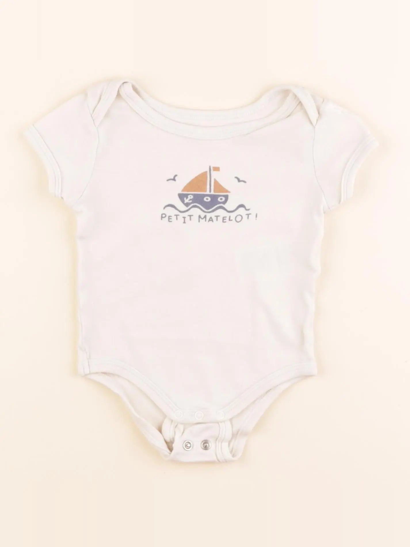 Vertbaudet - body beige - 9 mois
