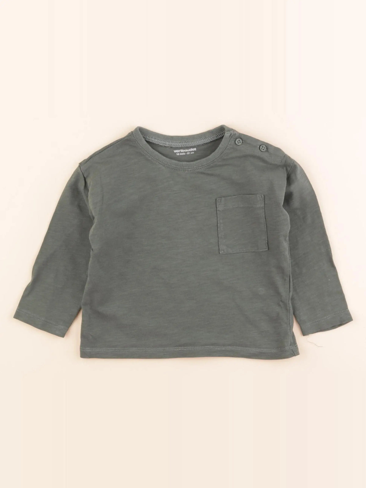 Vertbaudet - tee-shirt vert - 18 mois