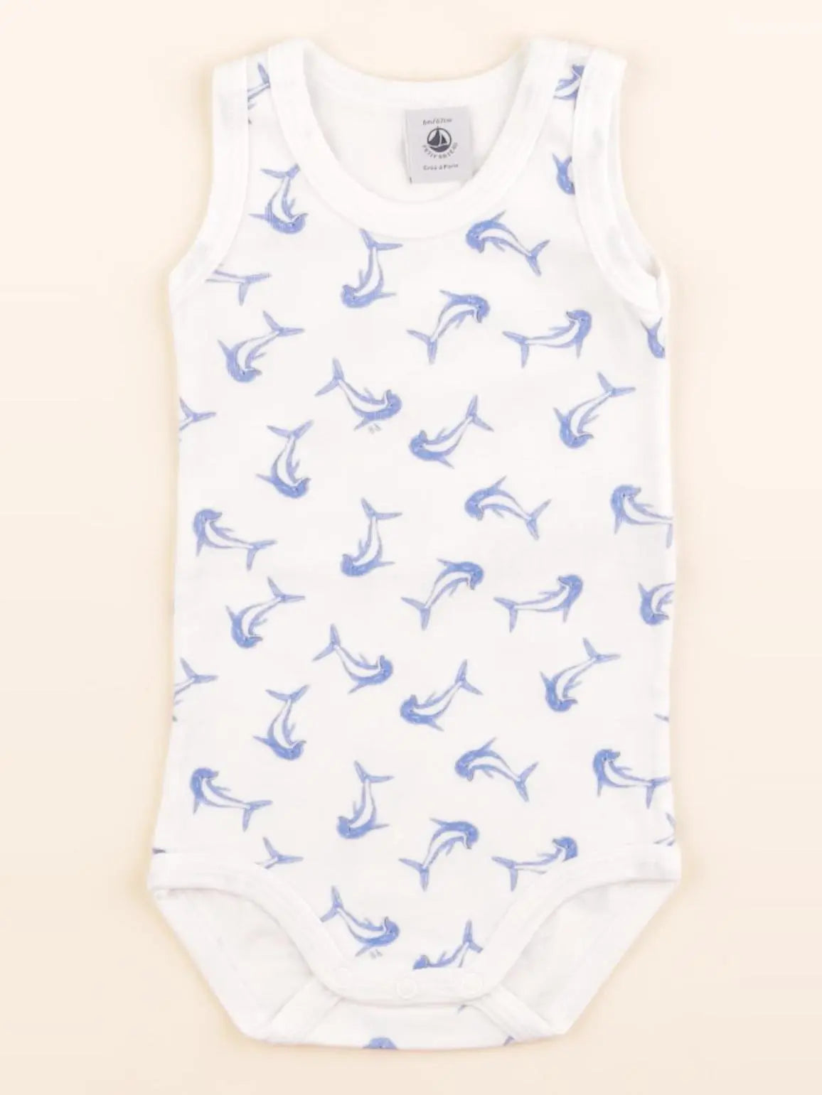 Petit Bateau - body blanc - 6 mois