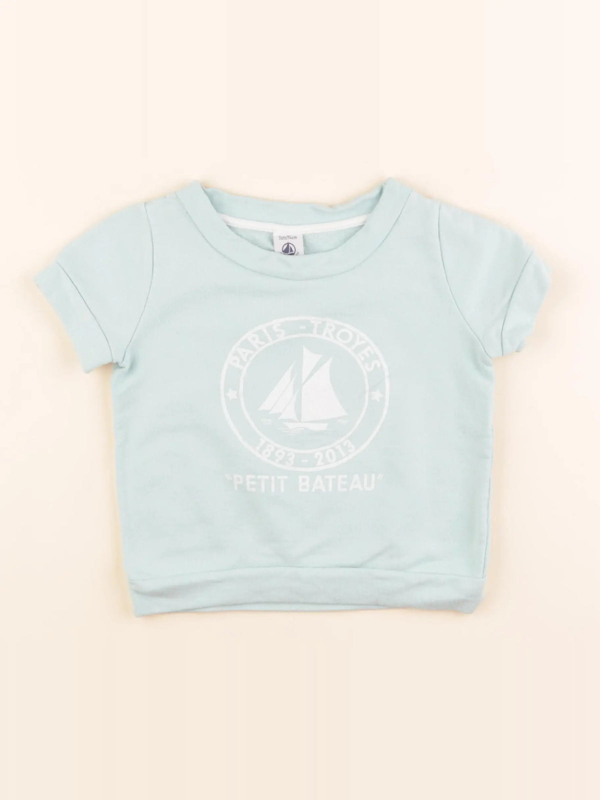 Petit Bateau - tee-shirt bleu - 3 ans