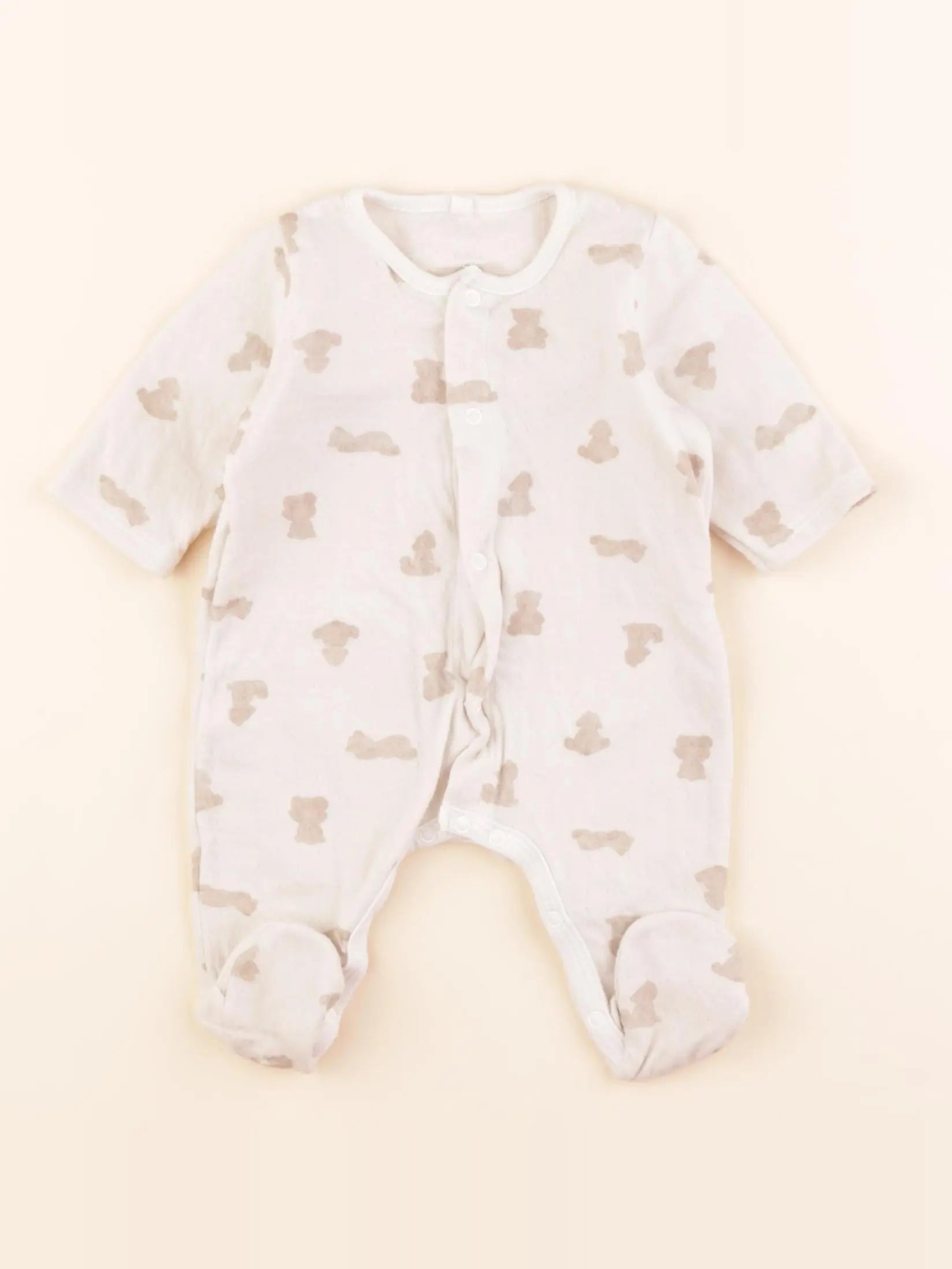 Petit Bateau - pyjama coton blanc - 1 mois
