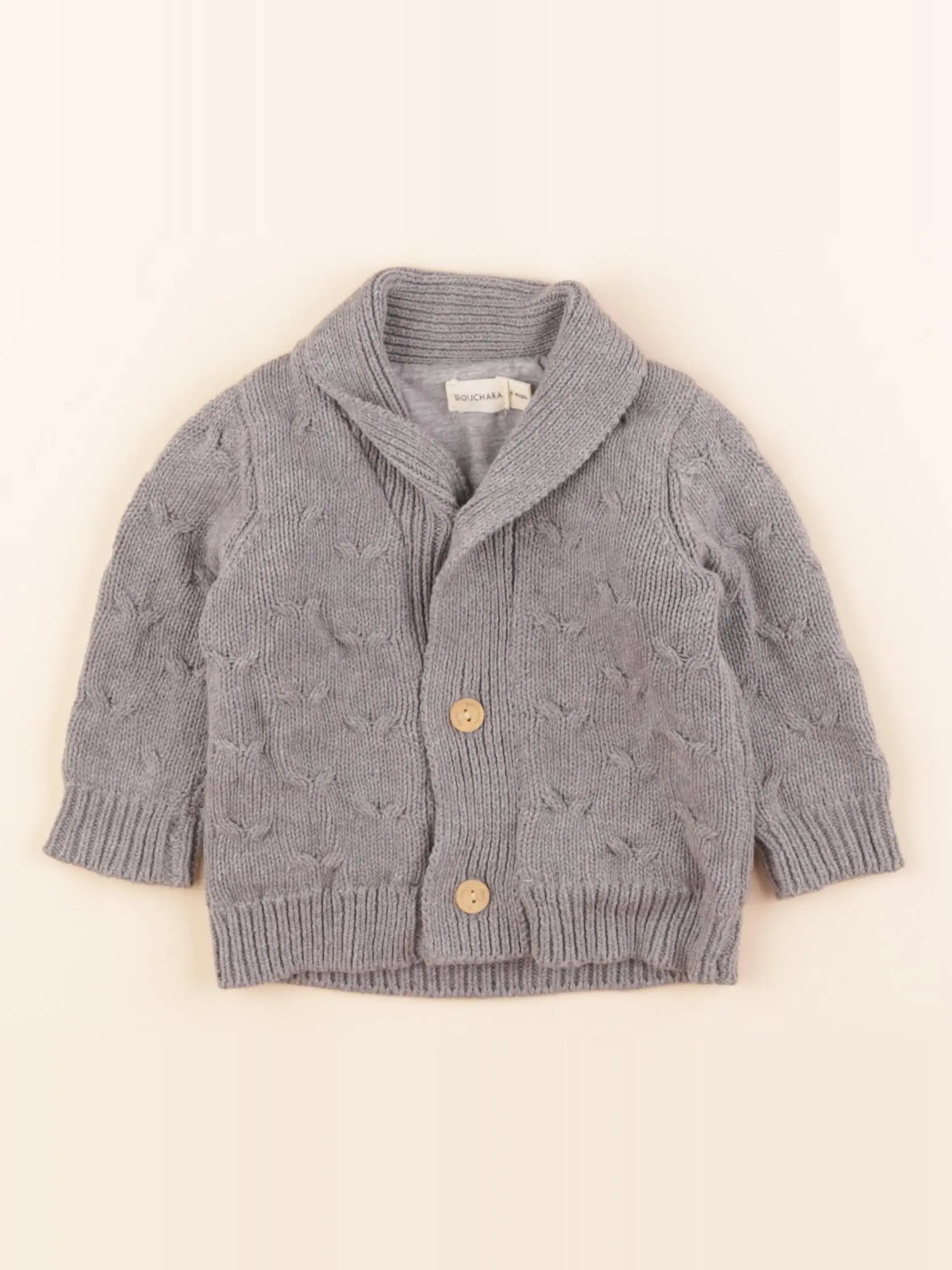 Bouchara - gilet gris - 6 mois