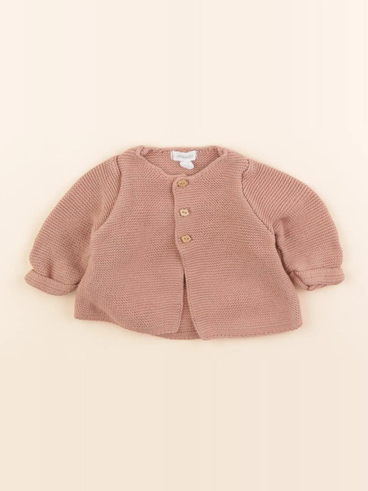 Vertbaudet - gilet rose - 1 mois