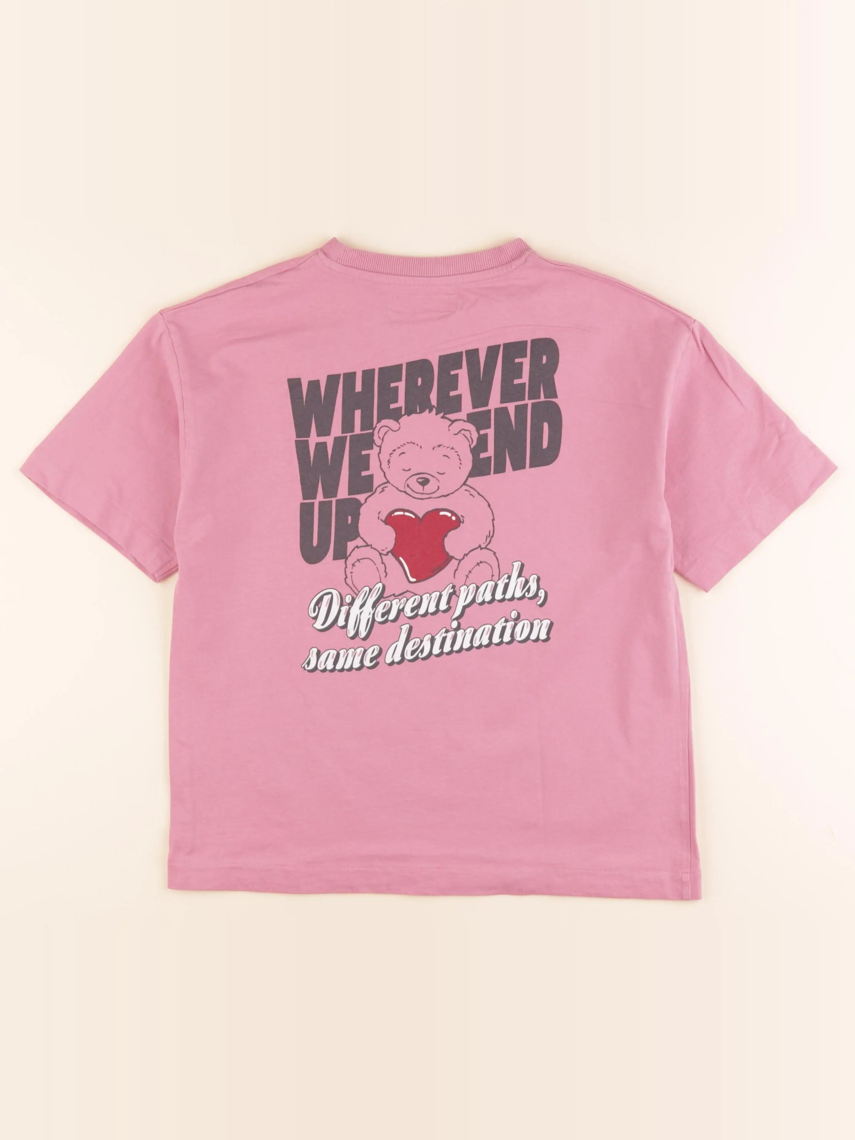 Zara - tee-shirt imprimé au dos rose - 11/12 ans