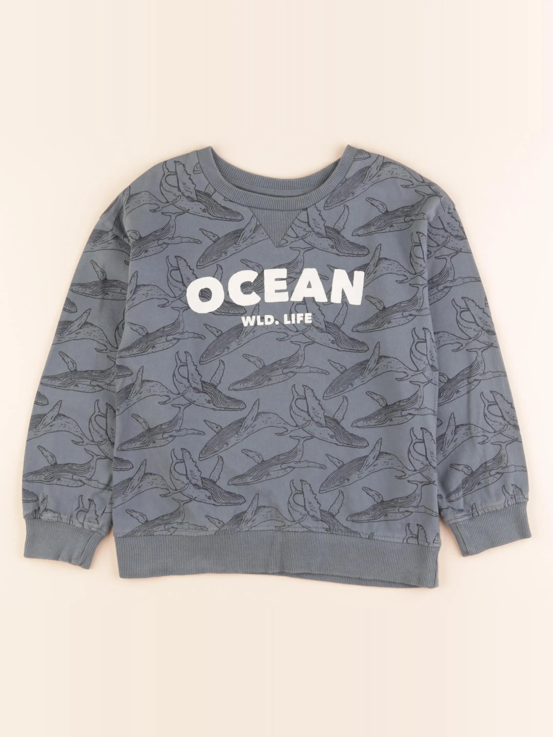 Vertbaudet - tee-shirt bleu - 8 ans