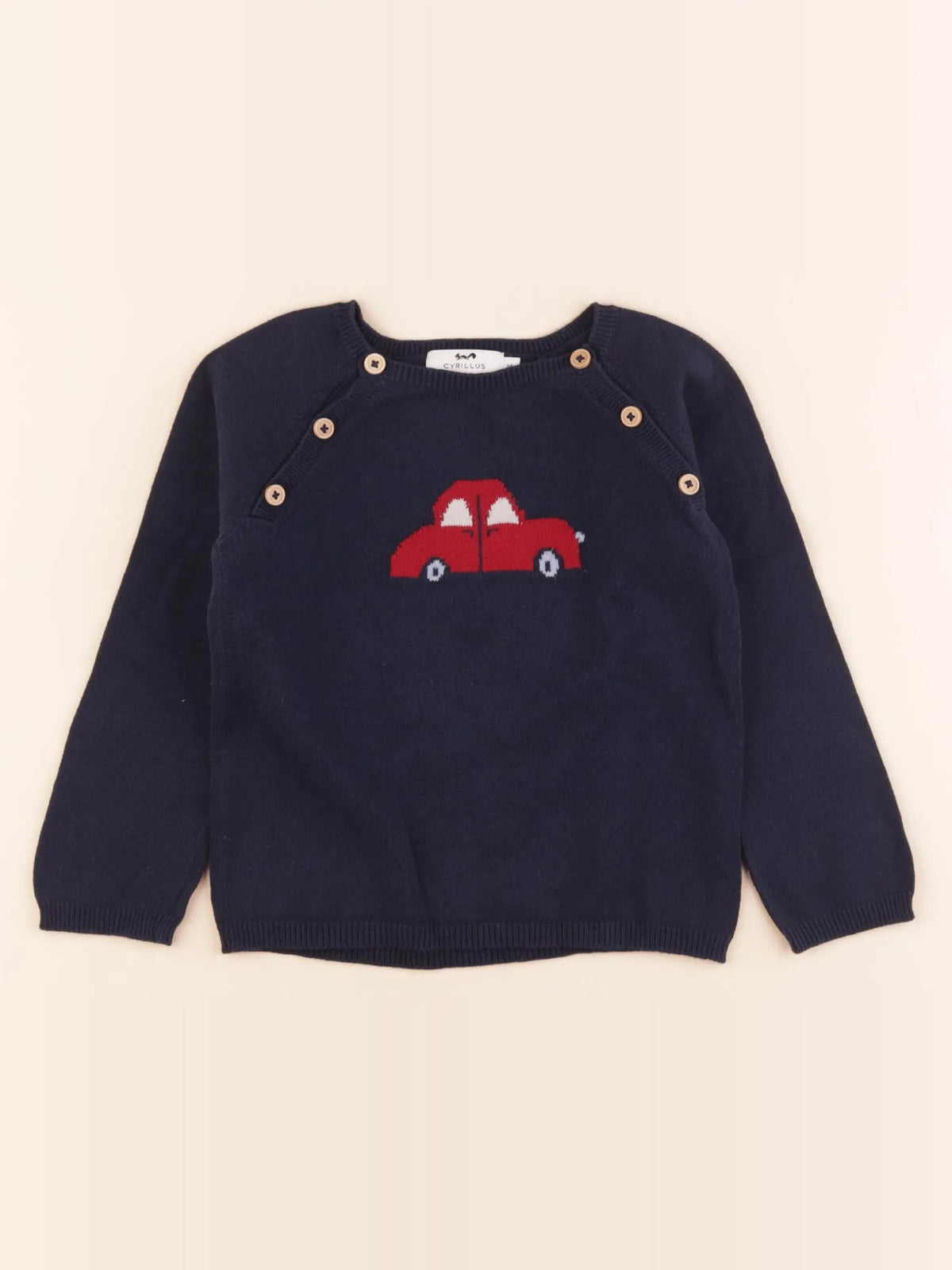 Cyrillus - pull bleu - 36 mois