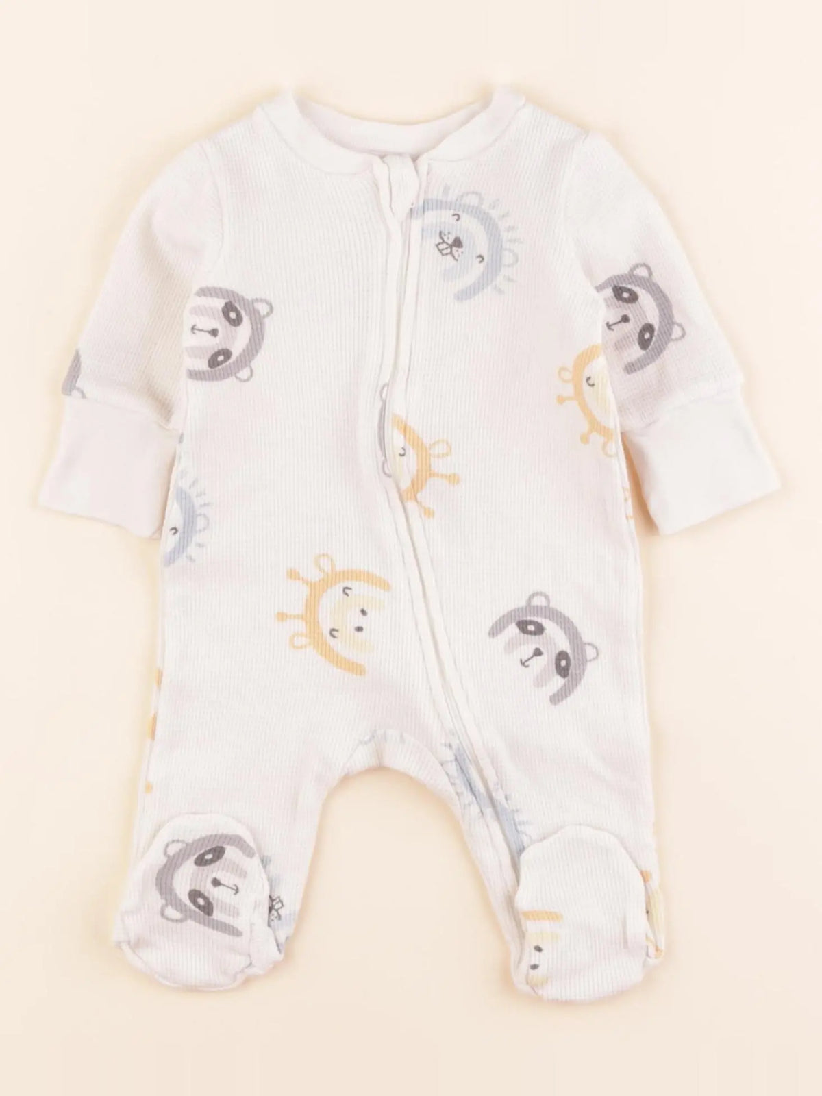 Zara - pyjama coton blanc - 0/1 mois