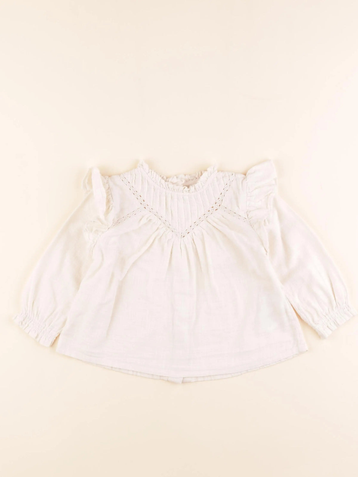 Vertbaudet - blouse blanc - 18 mois