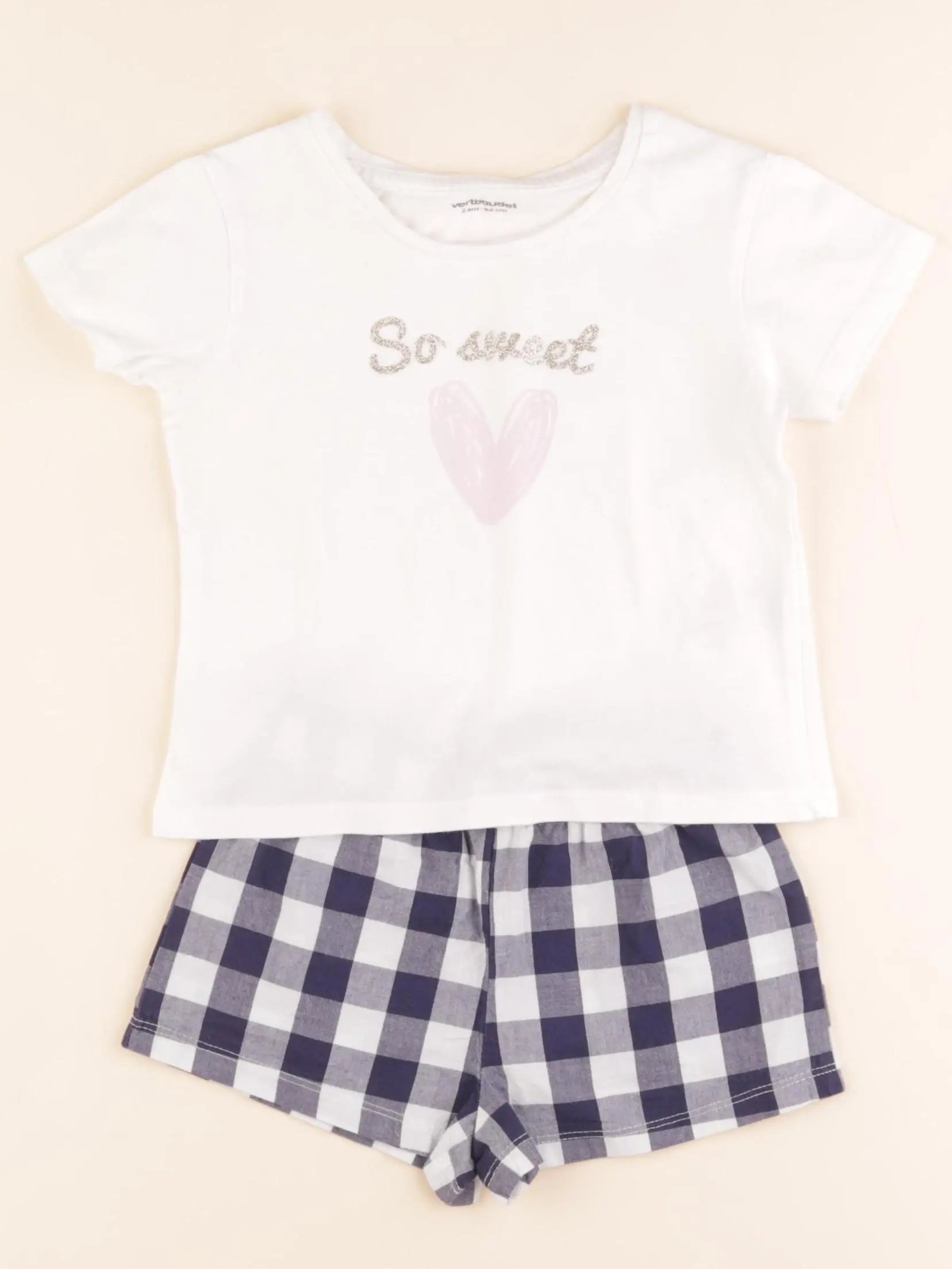 Vertbaudet - pyjama coton multicolore - 2 ans