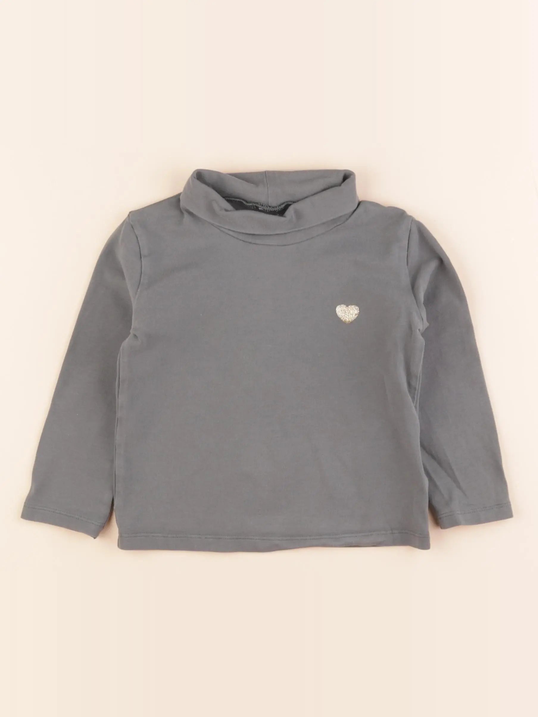 Vertbaudet - sous-pull vert - 2 ans
