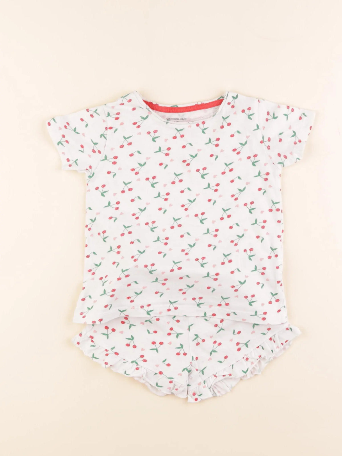 Vertbaudet - pyjama coton blanc - 3 ans