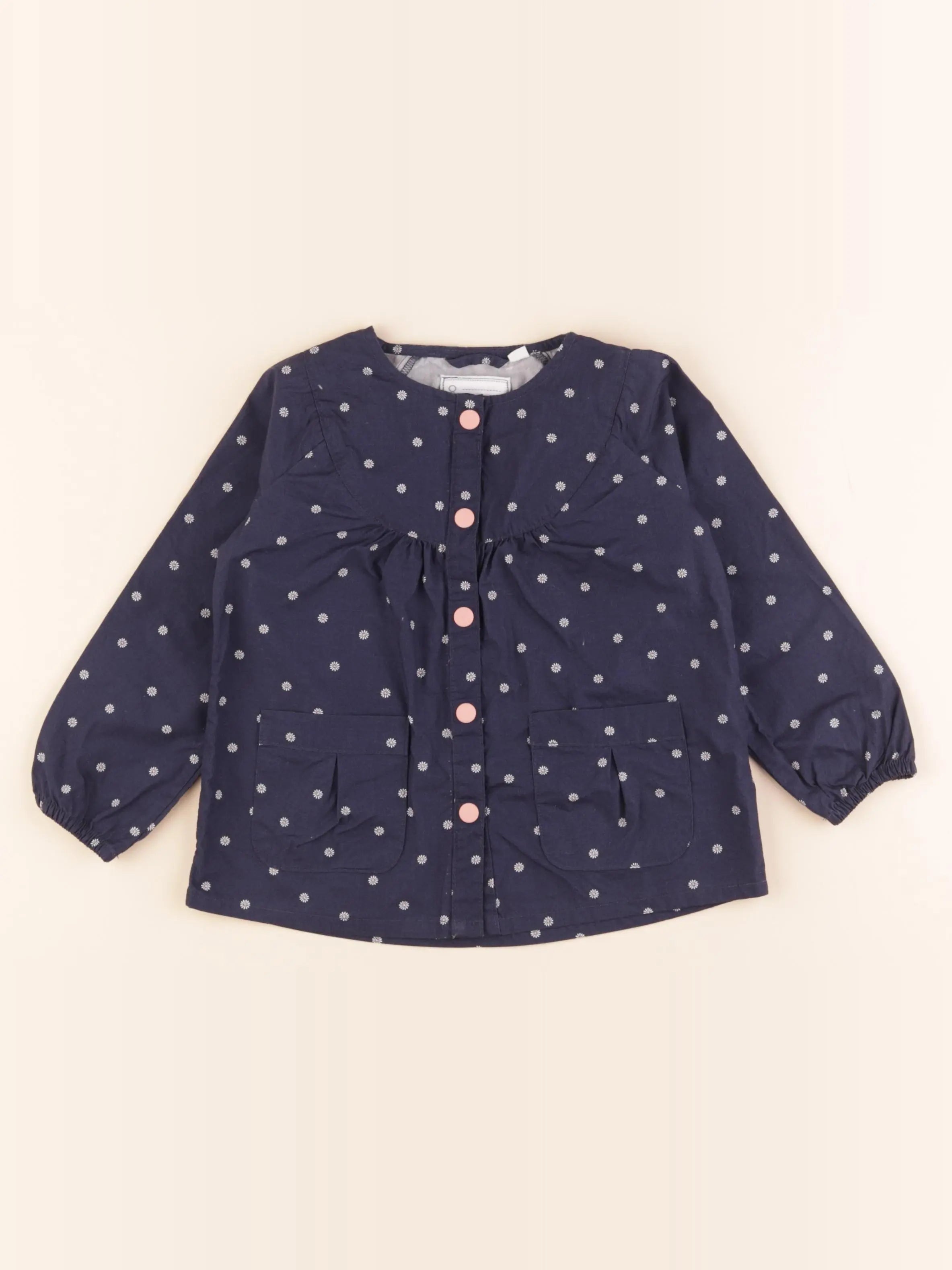 Vertbaudet - blouse bleu - 2 ans