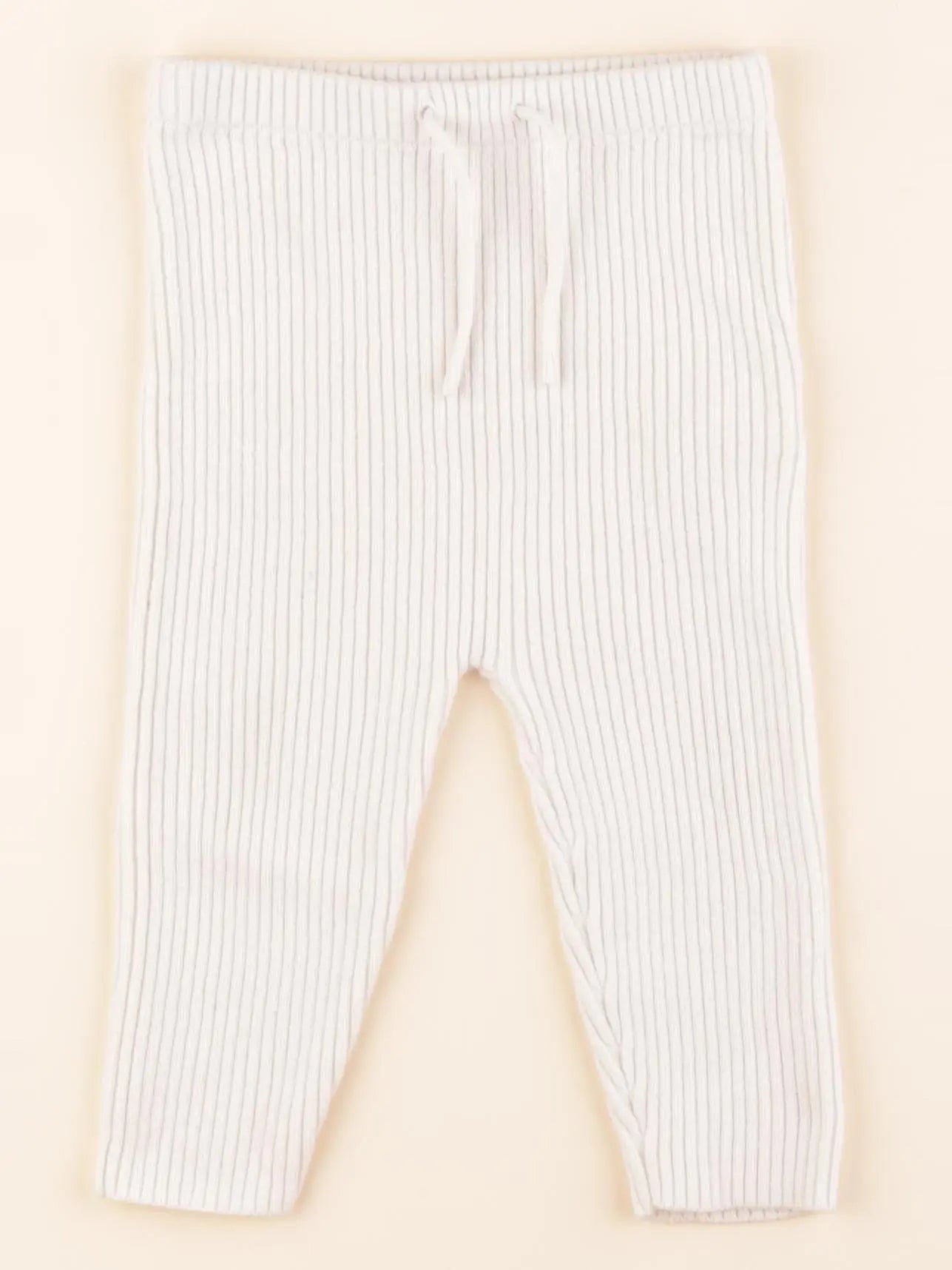 Petit Bateau - legging blanc - 12 mois