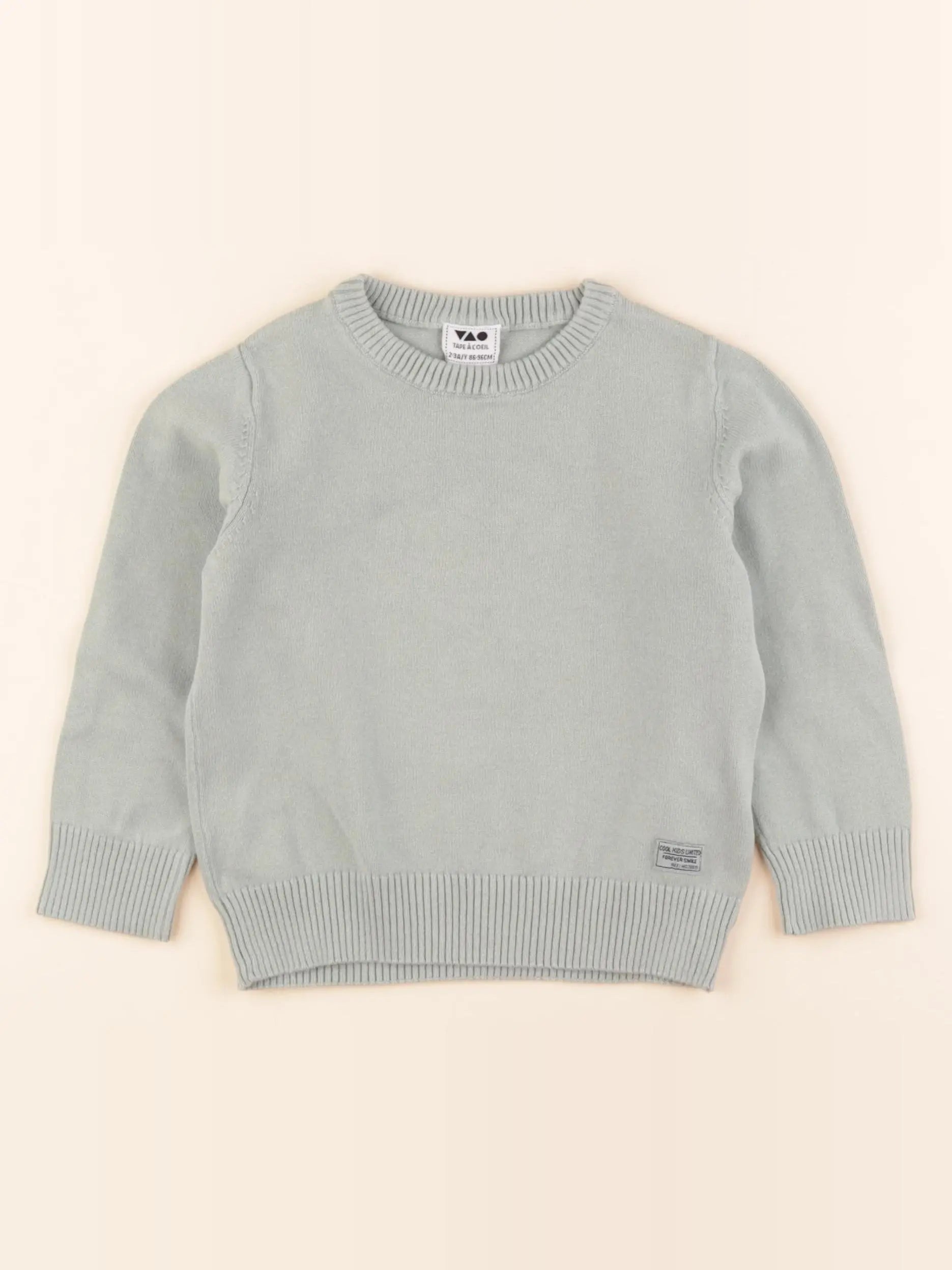 Tape à l'oeil - pull vert - 2/3 ans