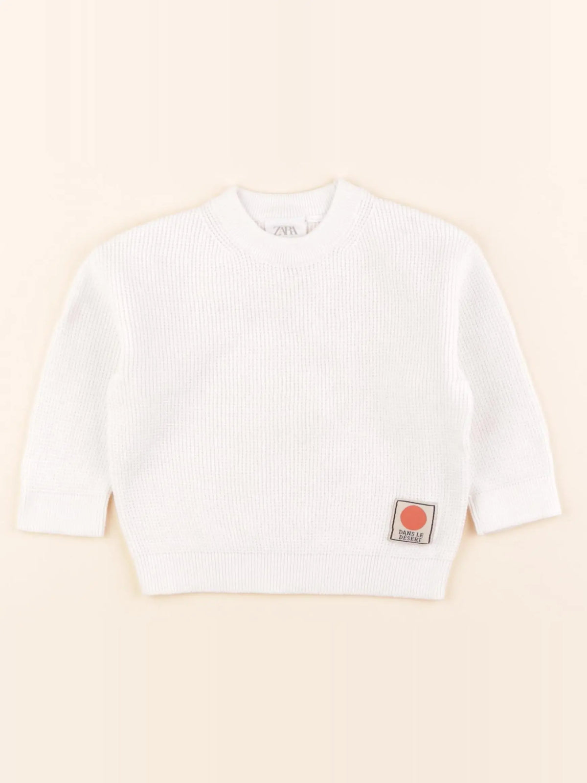 Zara - pull blanc - 9/12 mois