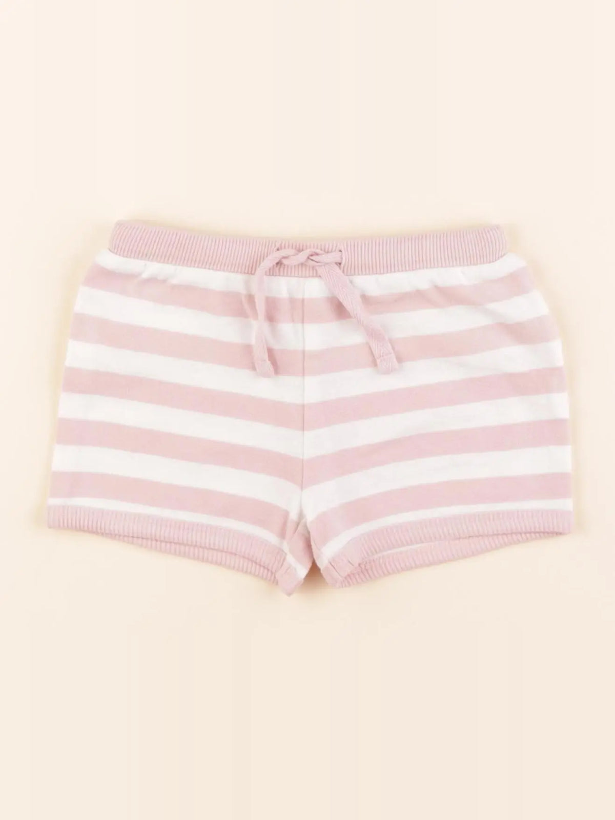 Boutchou - short blanc, rose - 6 mois