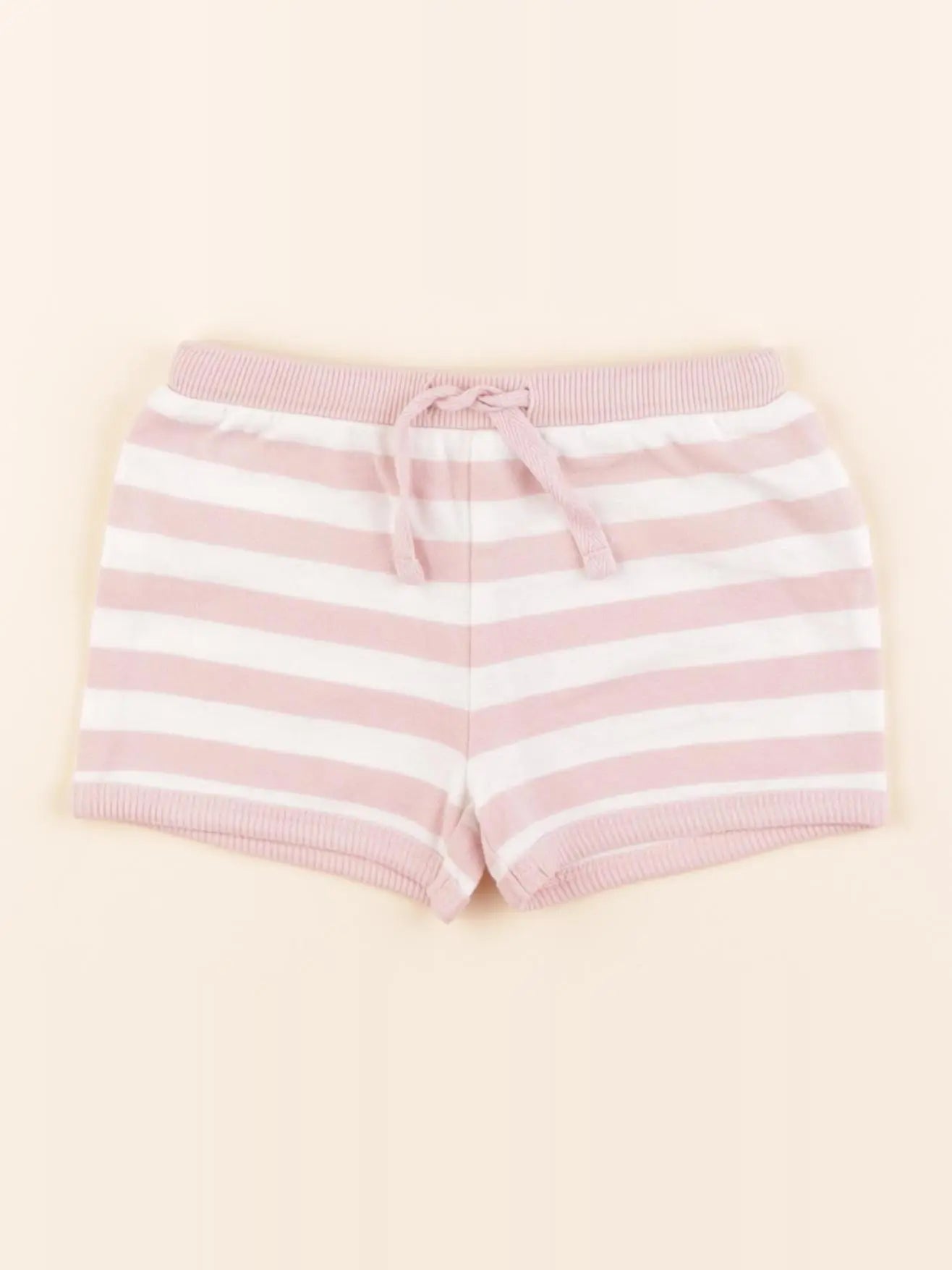 Boutchou - short blanc, rose - 6 mois