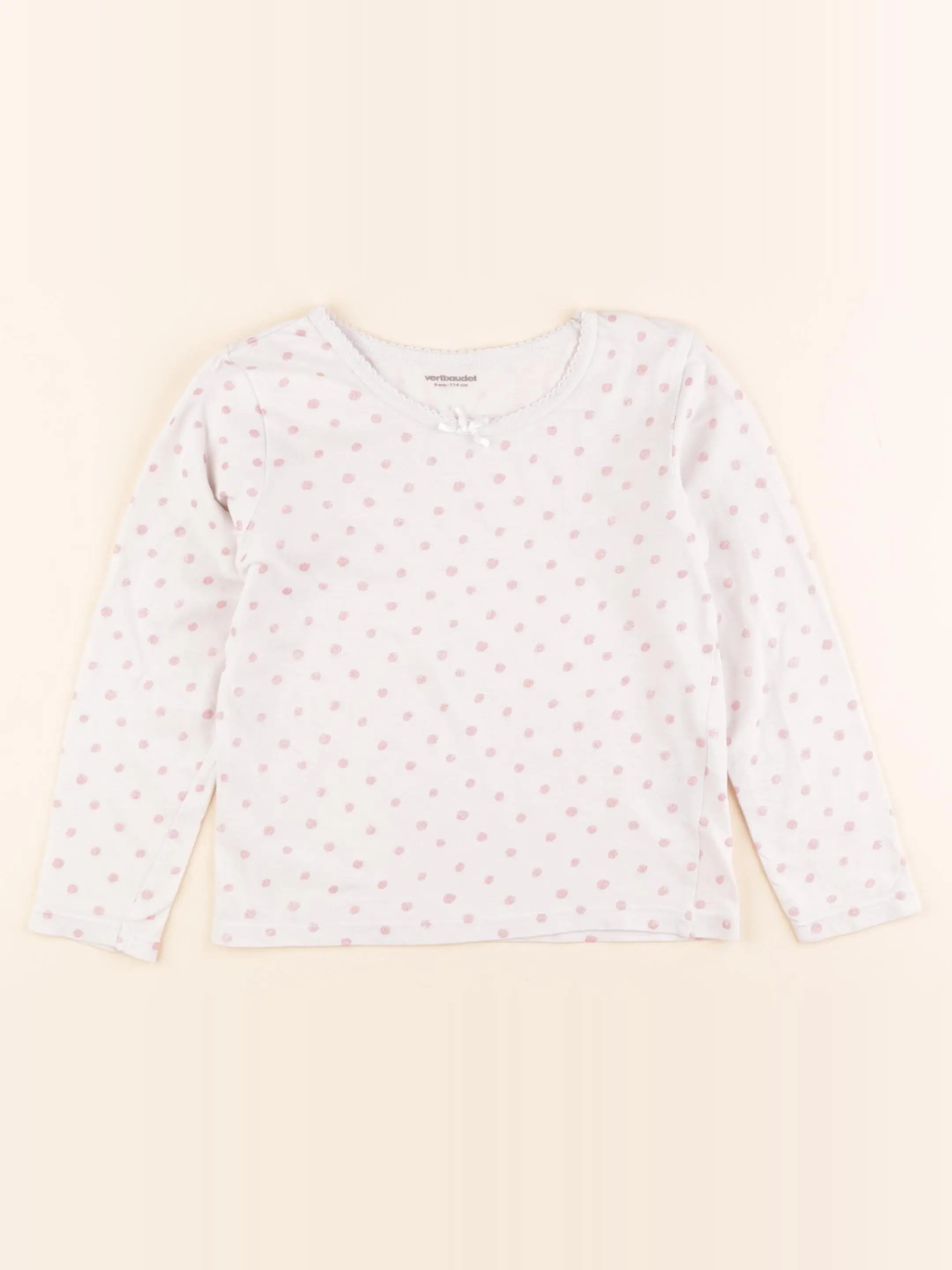Vertbaudet - maillot de corps blanc - 6 ans